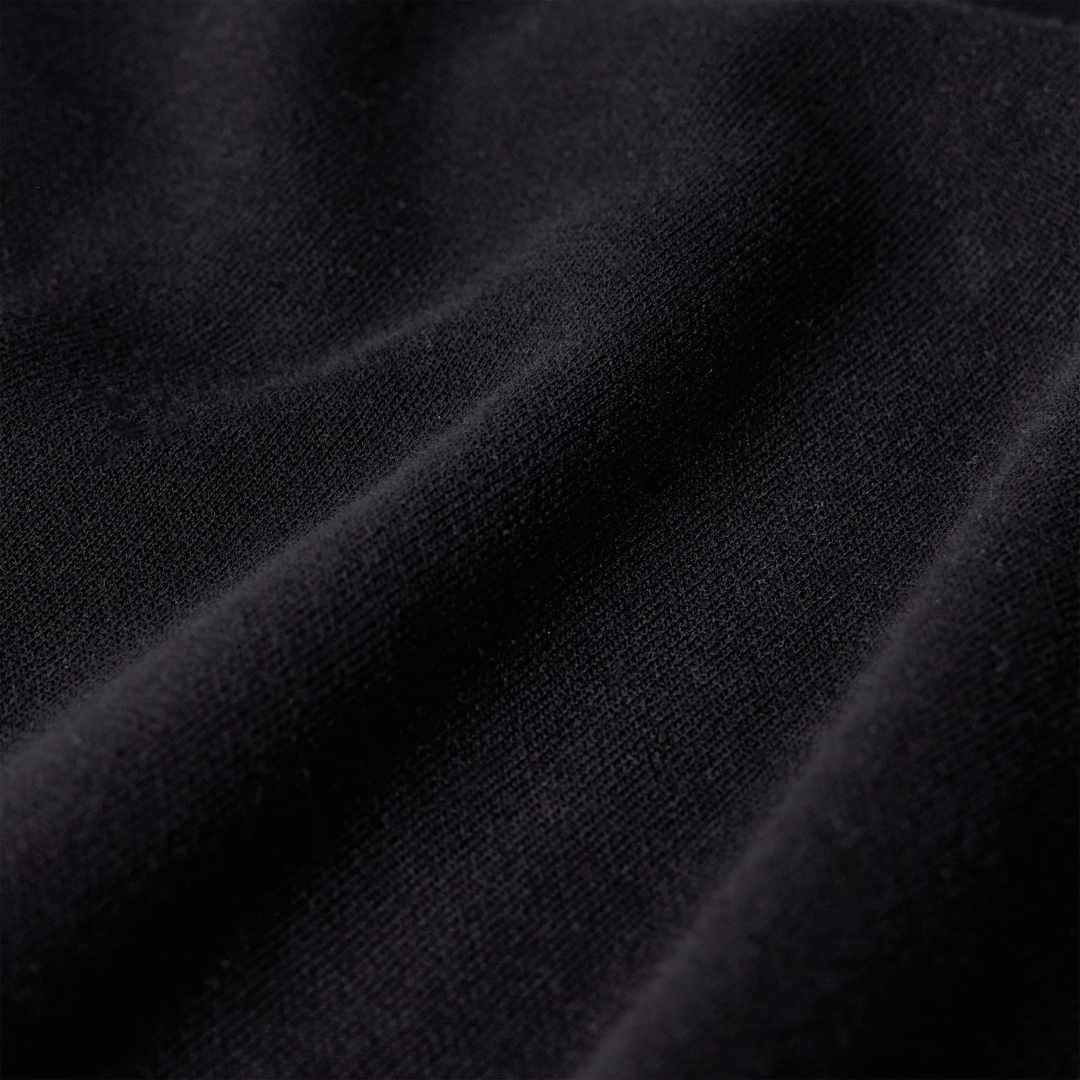 ELIASO - Long-sleeved polo shirt in cotton blend - men - black - Materialbild (B2C)