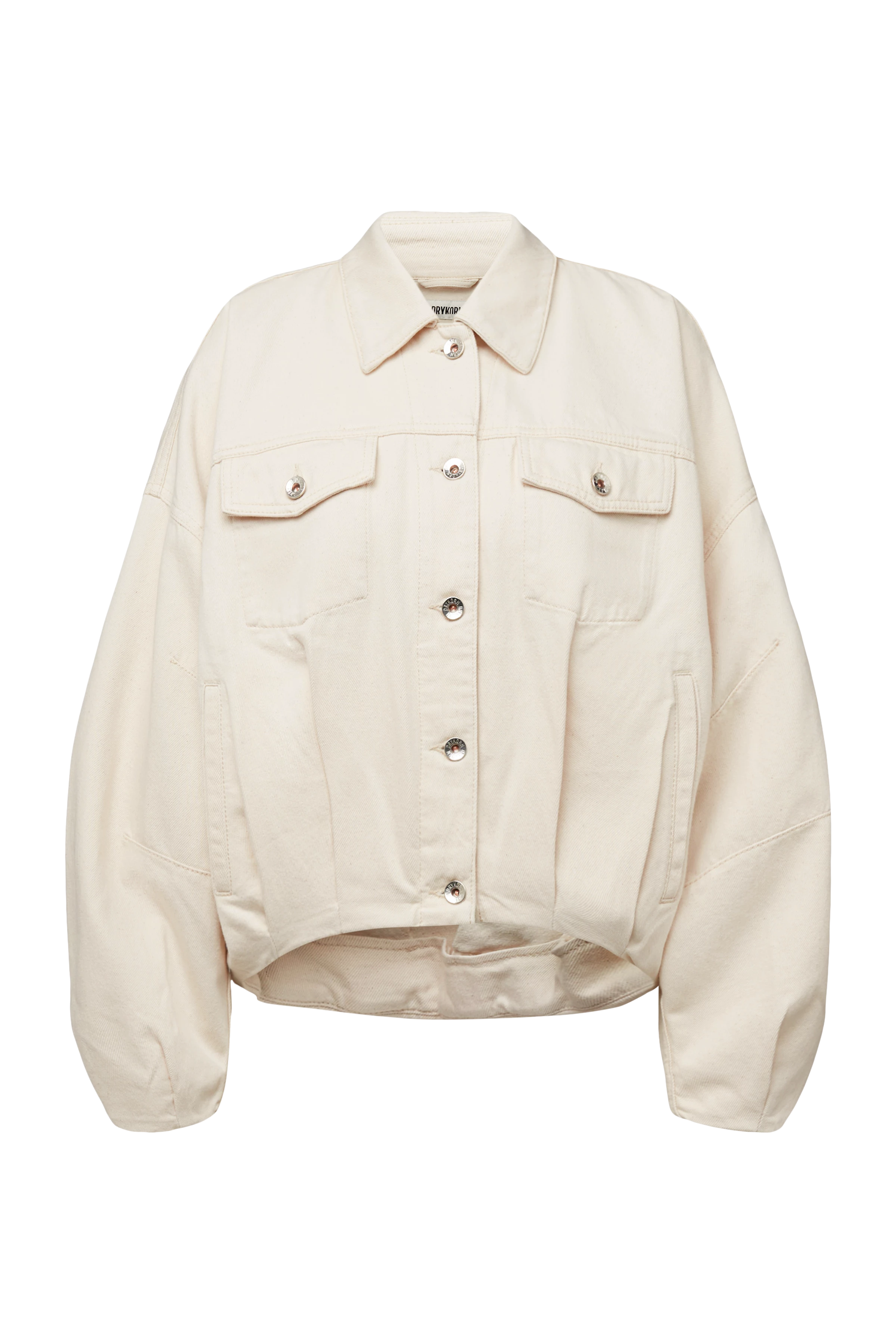 BLAXTON - Denim jacket in pure cotton - women - metal - Freisteller Frontansicht