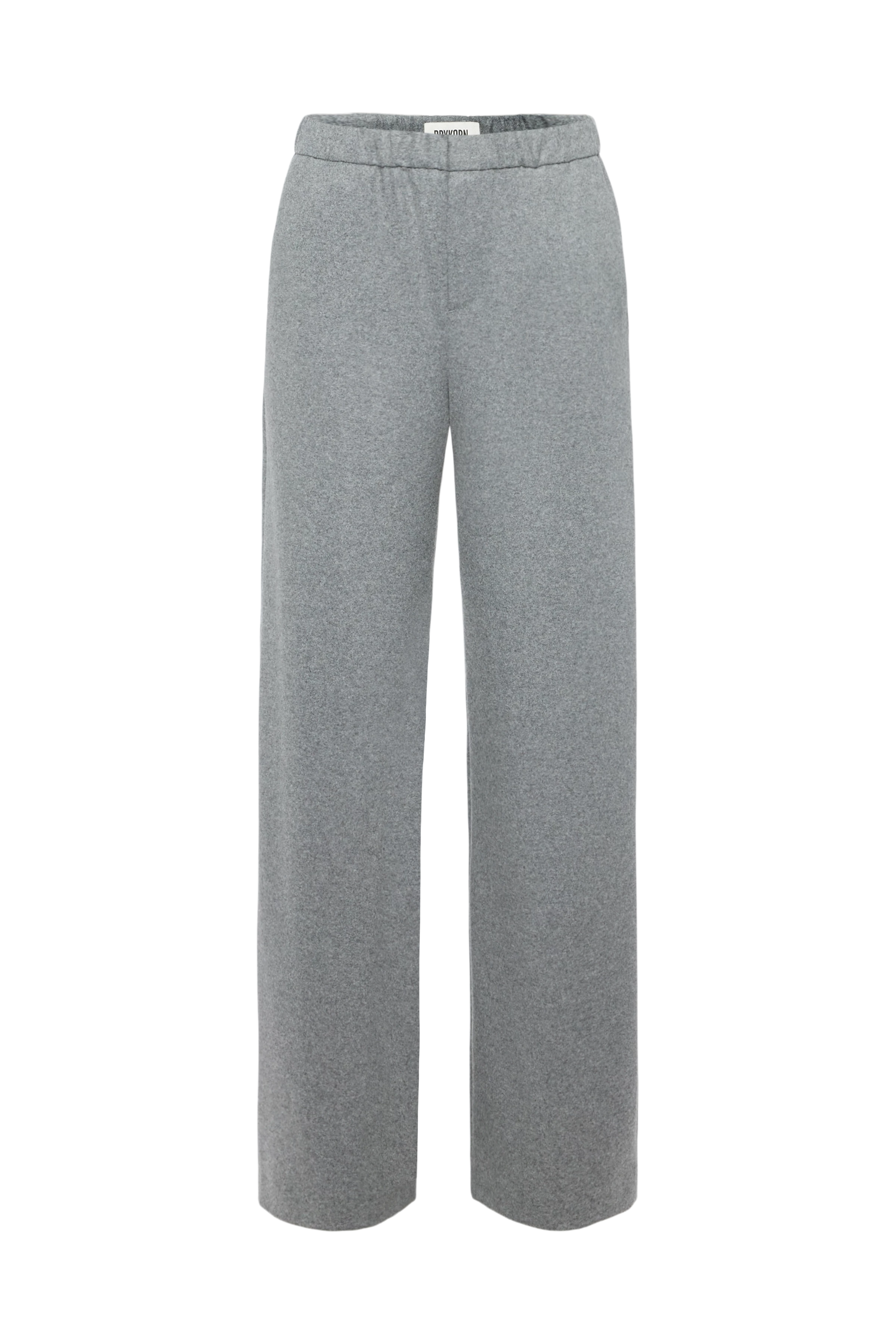 CONSIDER - Schlupfhose mit Barrel-Leg in Jersey Woll-Mix - Damen - grau - Freisteller Frontansicht