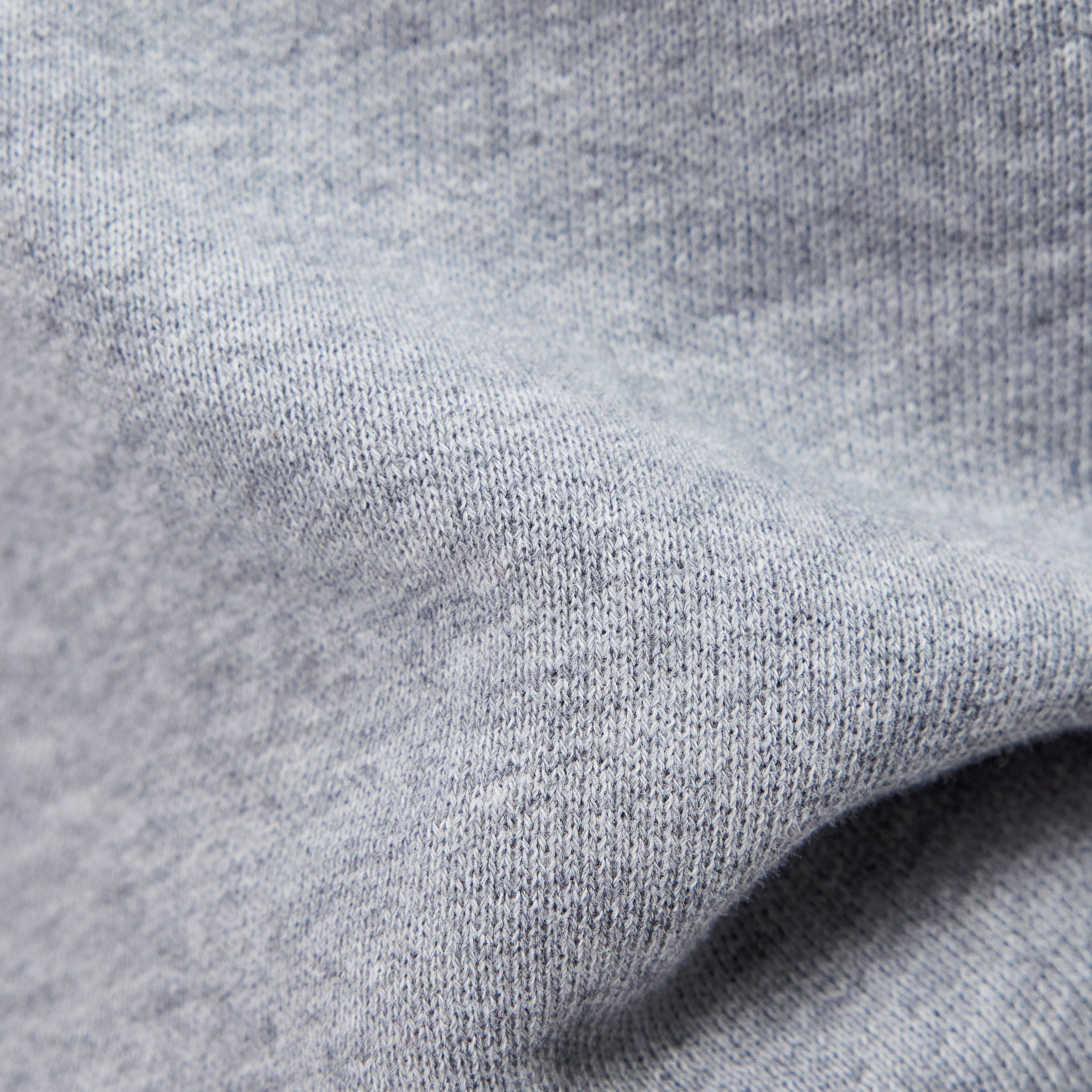 NERIK - Oversized hoodie in marl jersey - men - grey - Materialbild (B2C)