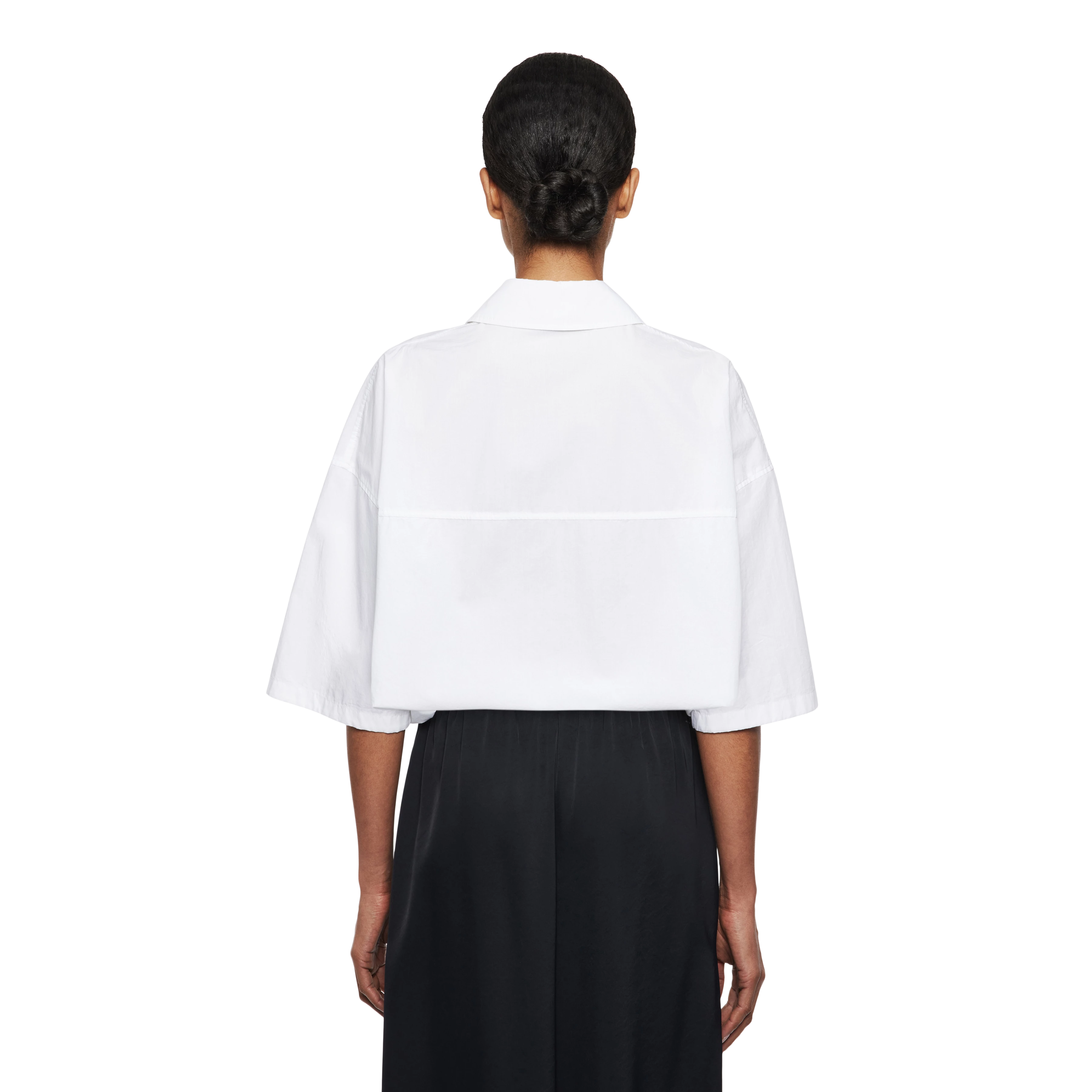 LAINAY - Shirt blouse in poplin - women - white - Rückansicht