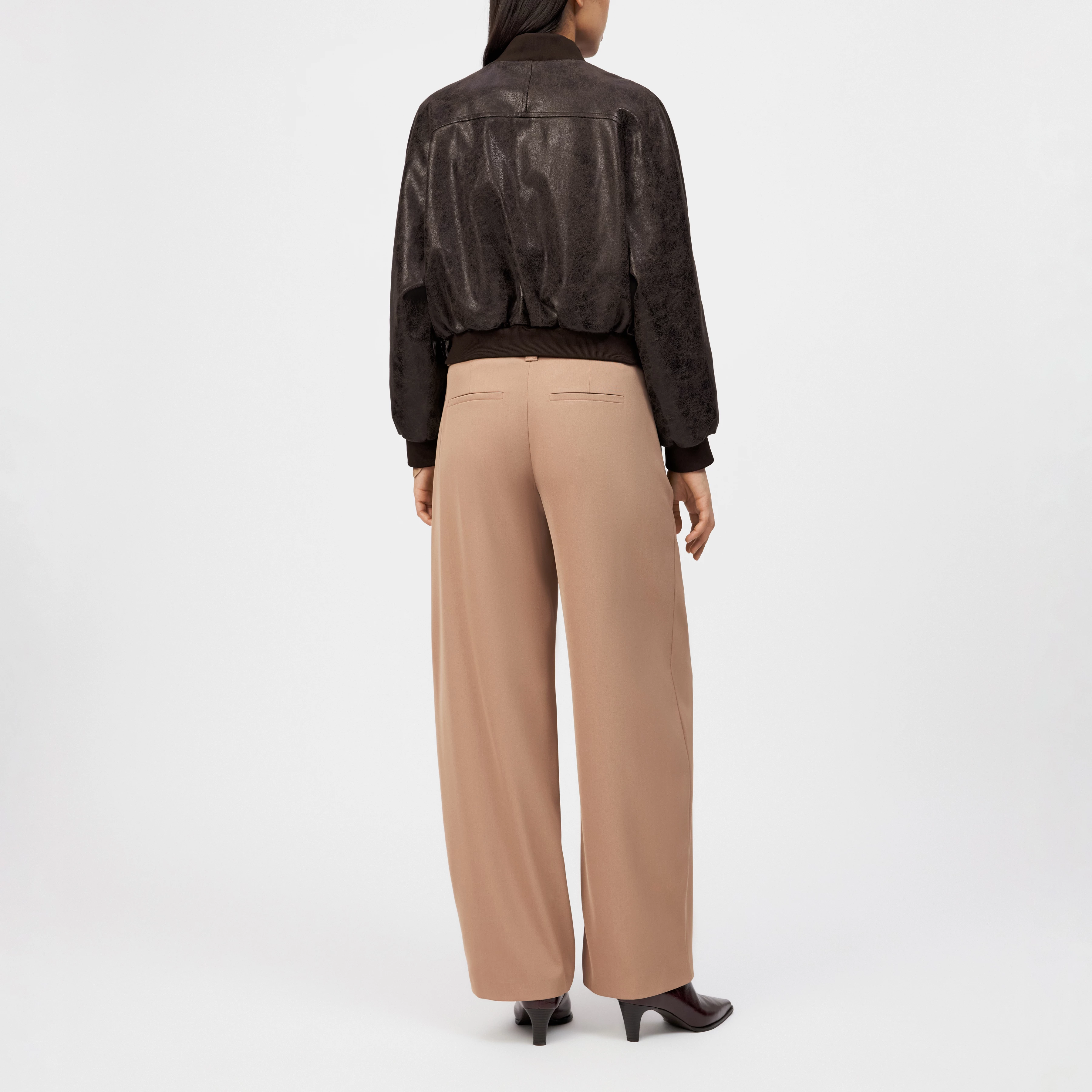 MARHAM - Veste blouson aspect cuir - women - rouge - Rückansicht