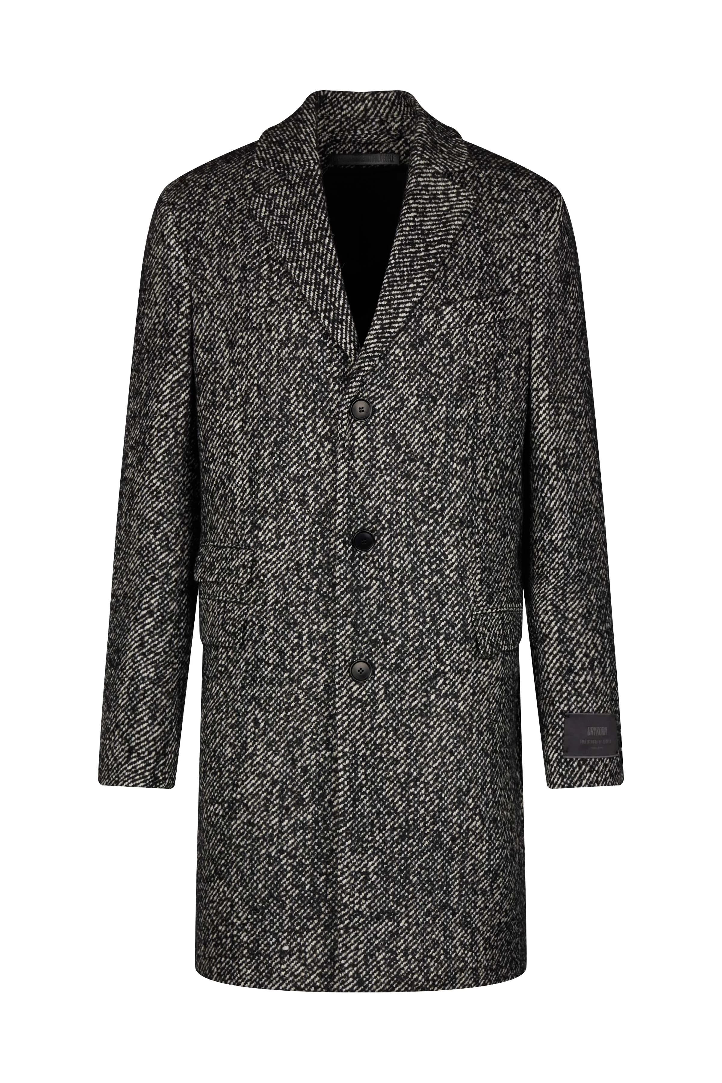 LUGO - Blazermantel in heavy Wolltwill - Herren - schwarz - Freisteller Frontansicht