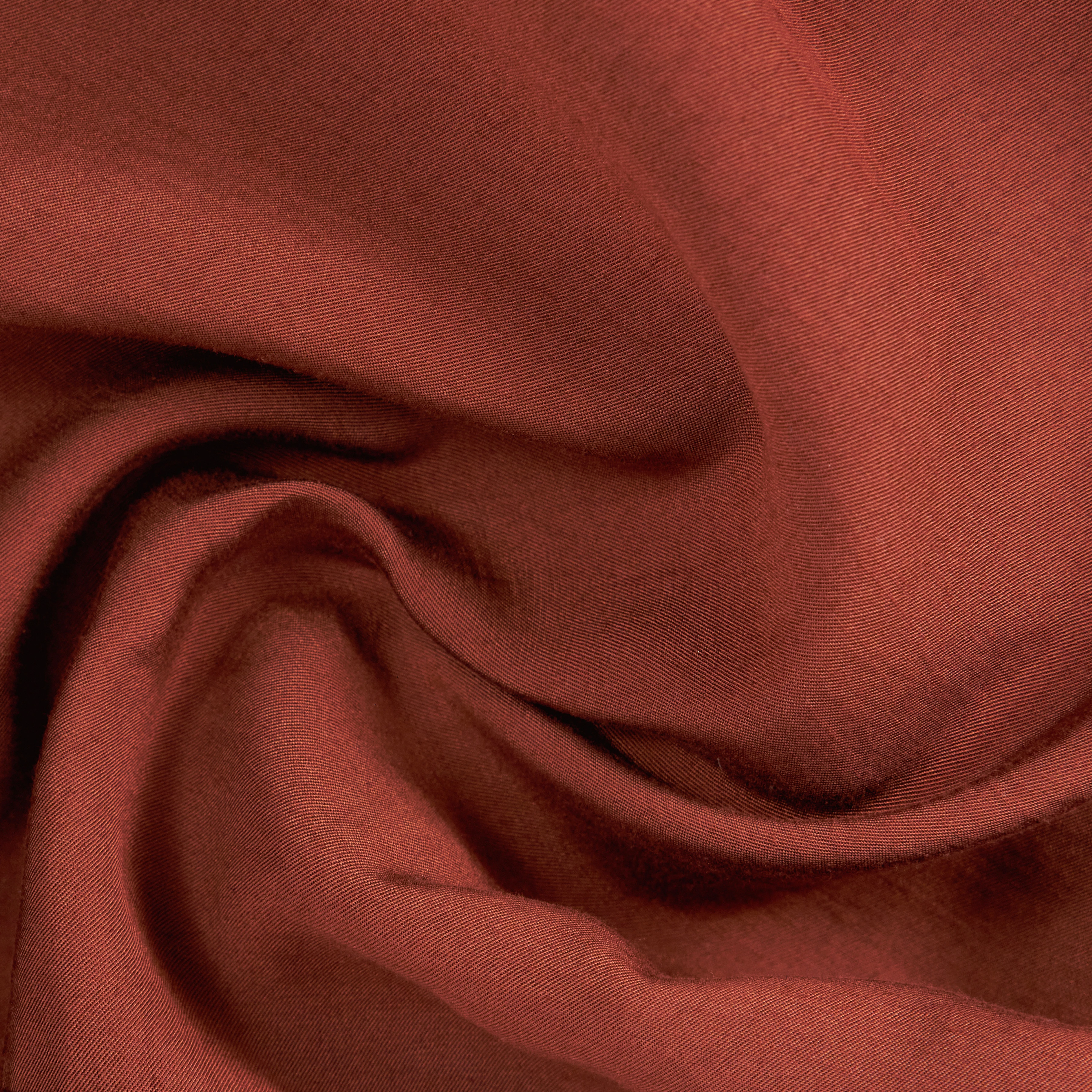 LAINAY - Chemisier court en twill fluide - women - rouge - Materialbild (B2C)