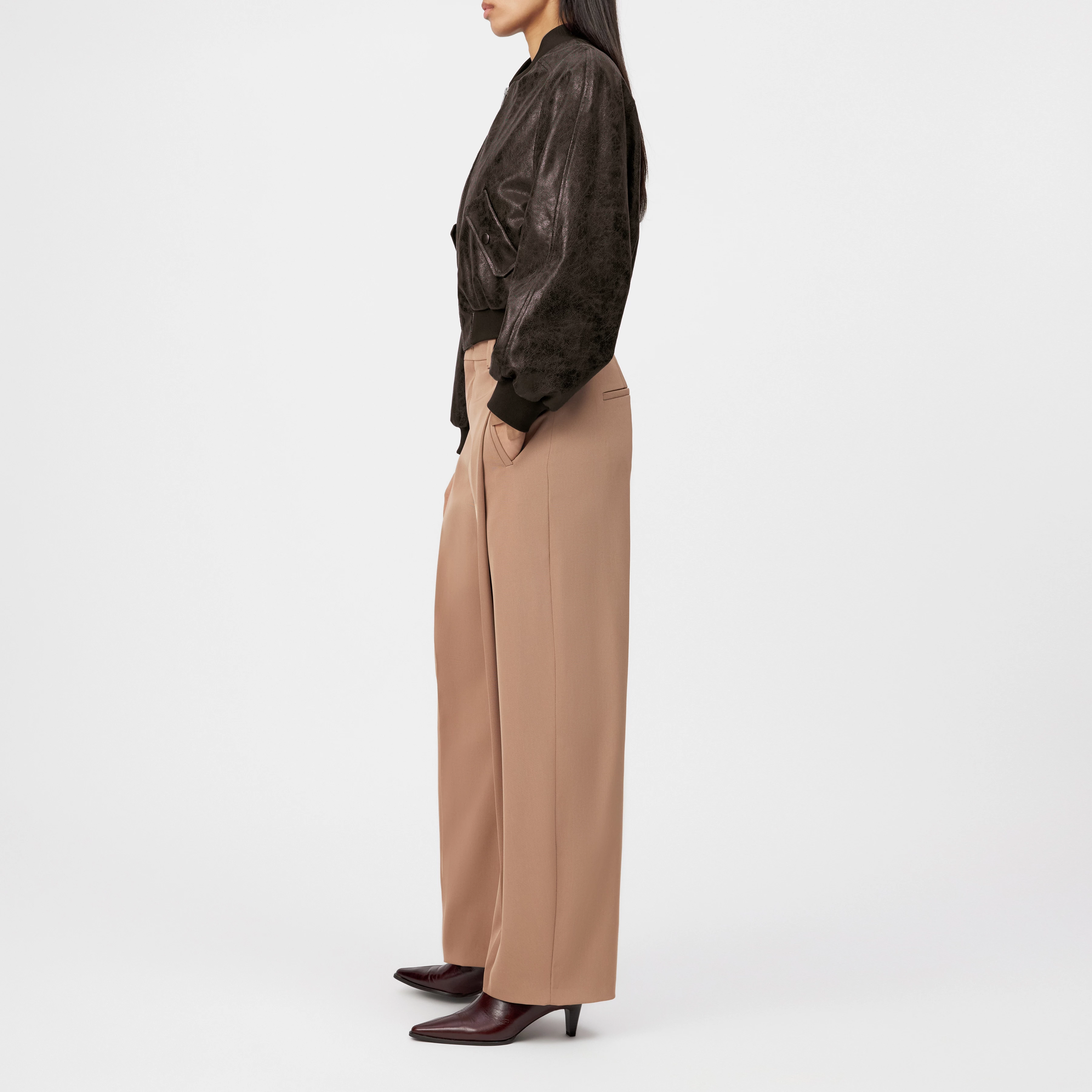 MARHAM - Veste blouson aspect cuir - women - rouge - Seitenansicht