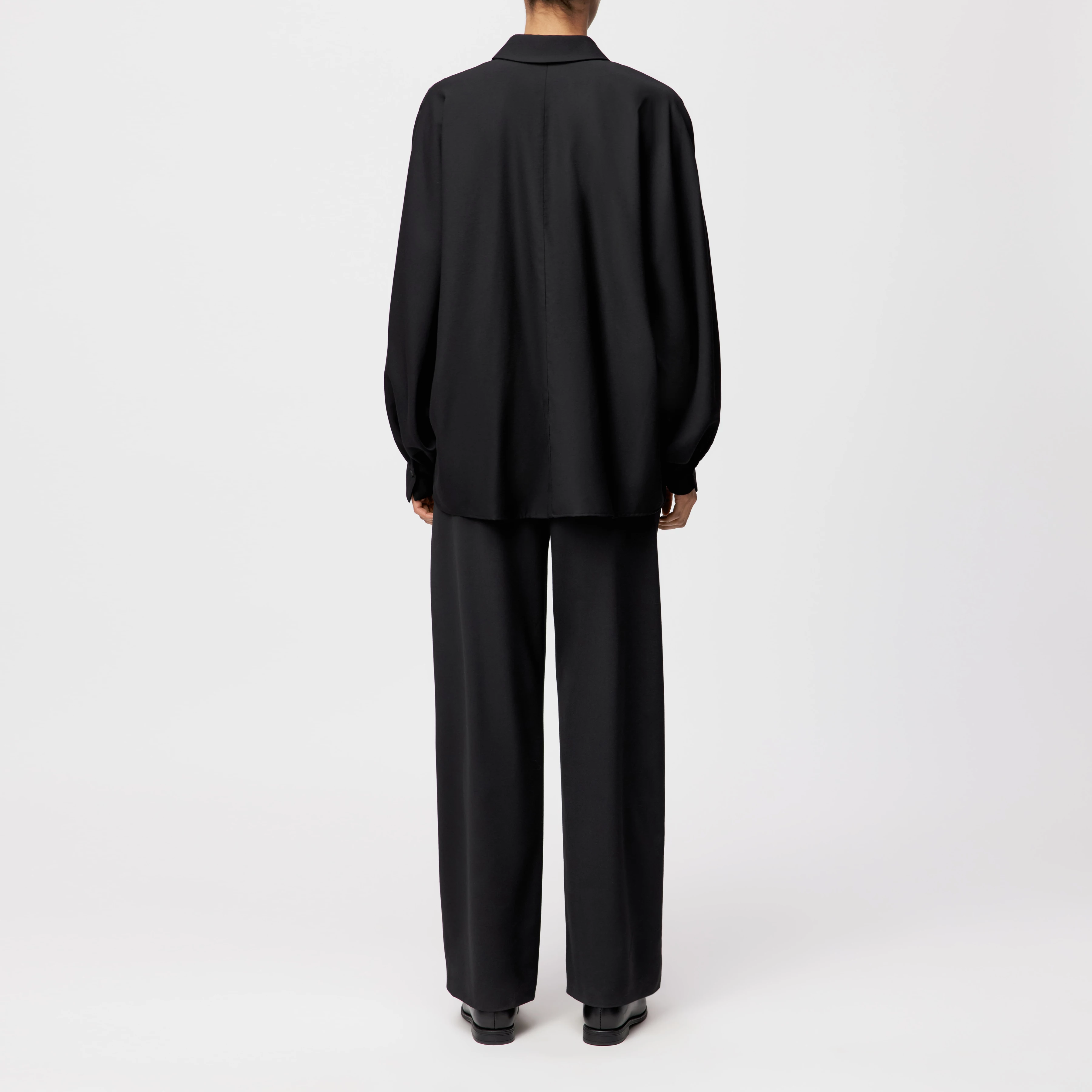 MOYALA - Blouse in viscose blend - women - Natural Aluminium - Rückansicht