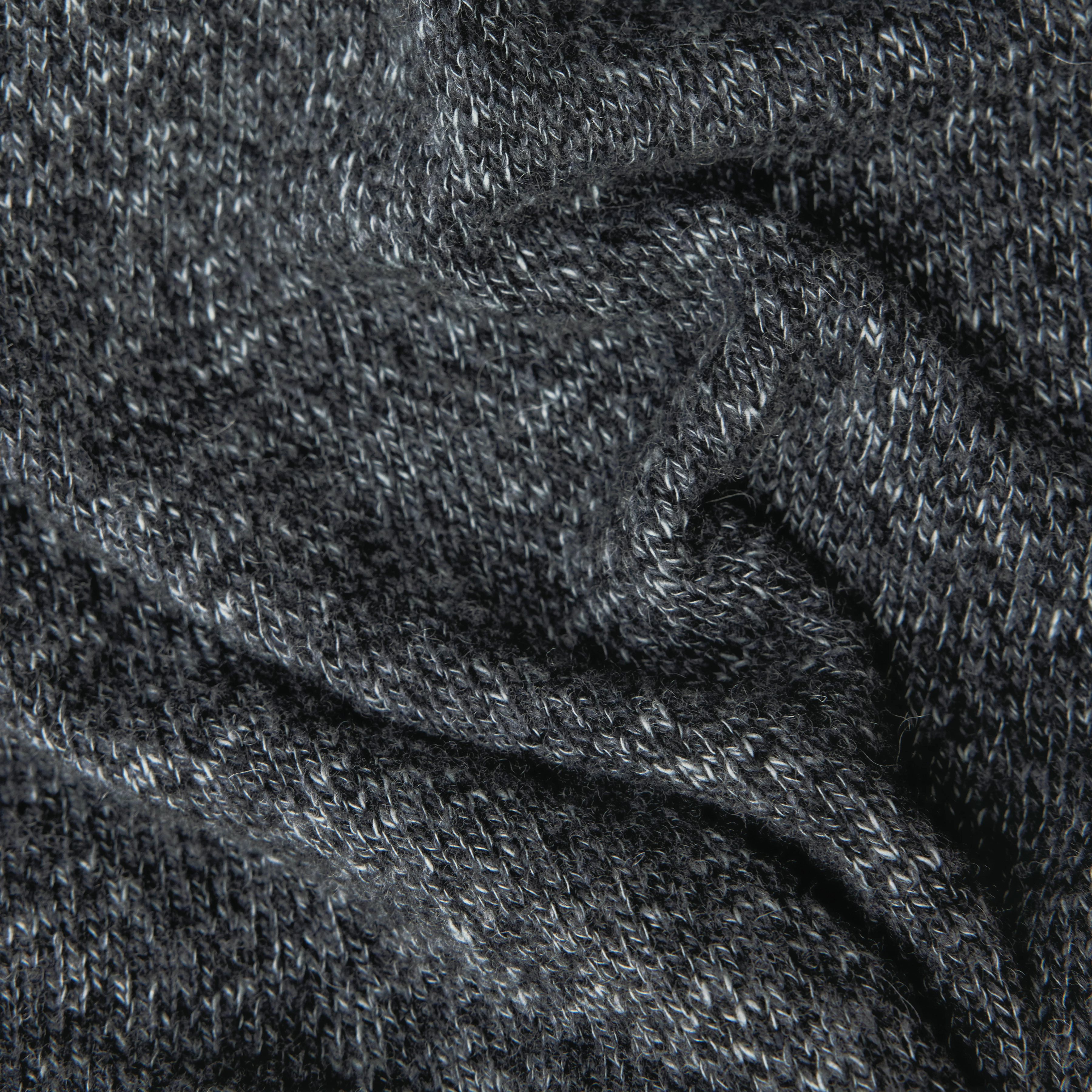 BRIANNA - Knitted dress in wool-cotton blend - women - grey - Materialbild (B2C)