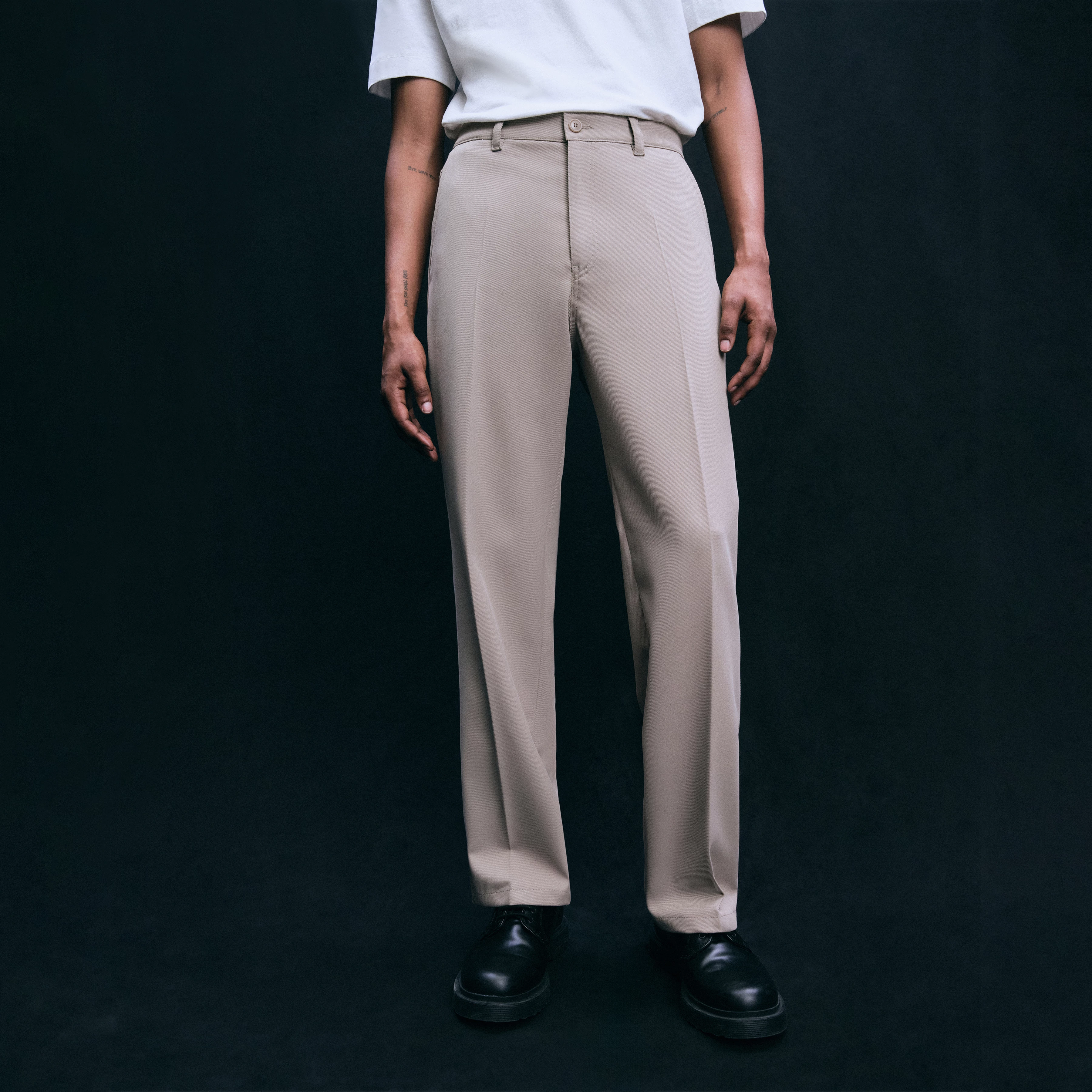 TAVIC - Moderne Chino in Viskose-Mix - Herren - beige