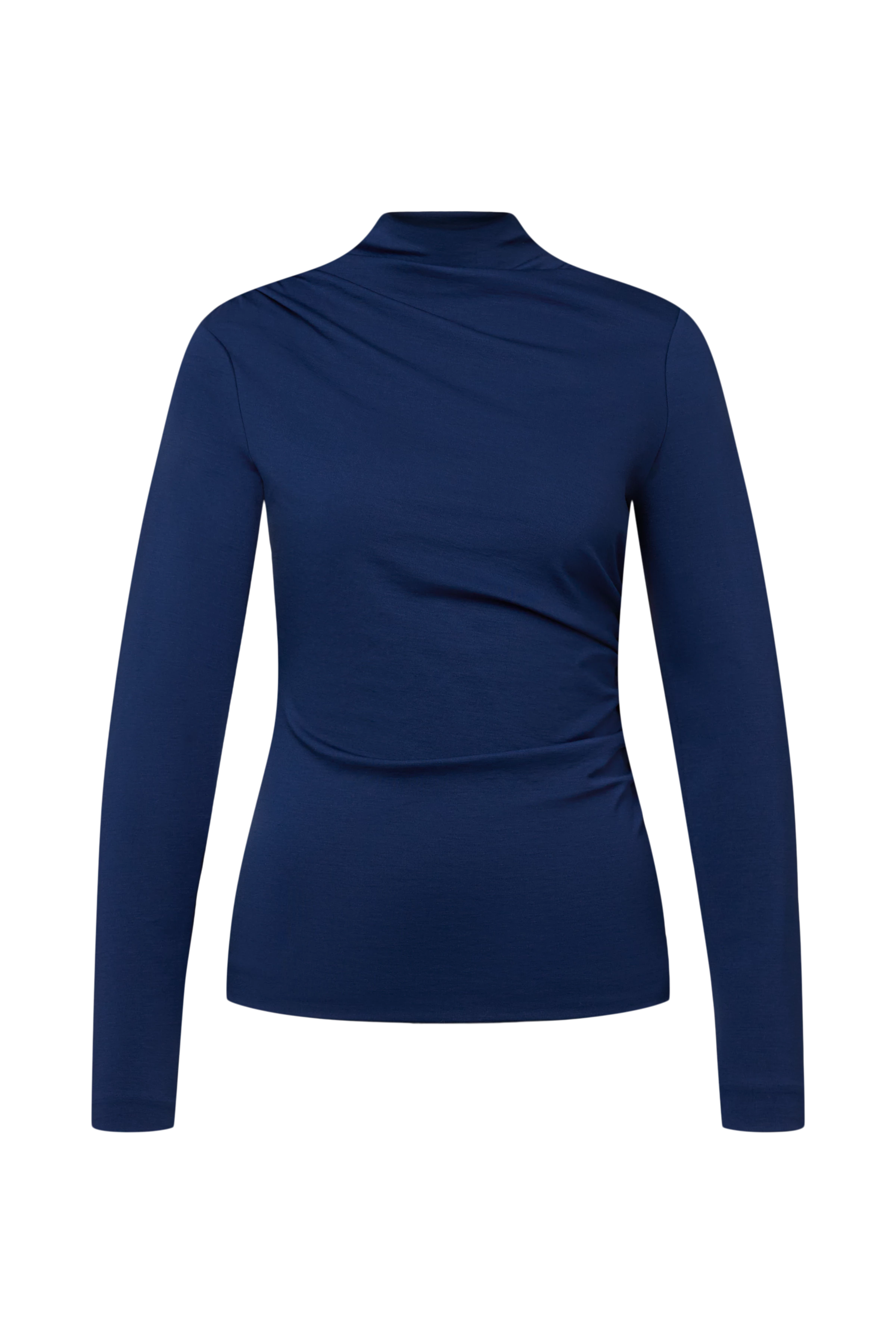 TIRY - Longsleeve in Lyocell-Mix - Damen - blau - Freisteller Frontansicht