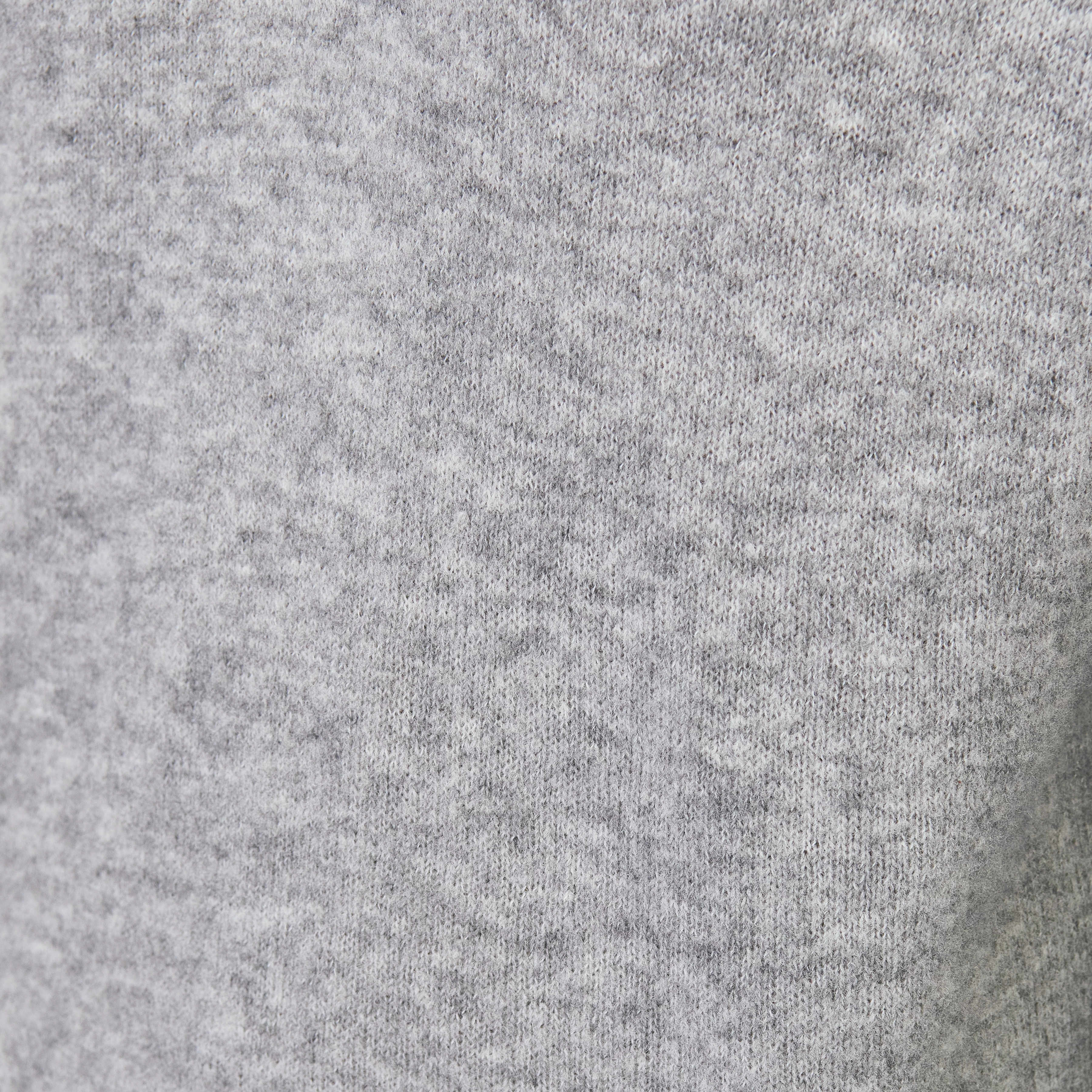 NUMIR - V-Neck Knitted Jumper in Wool Blend - men - grey - Materialbild (B2C)