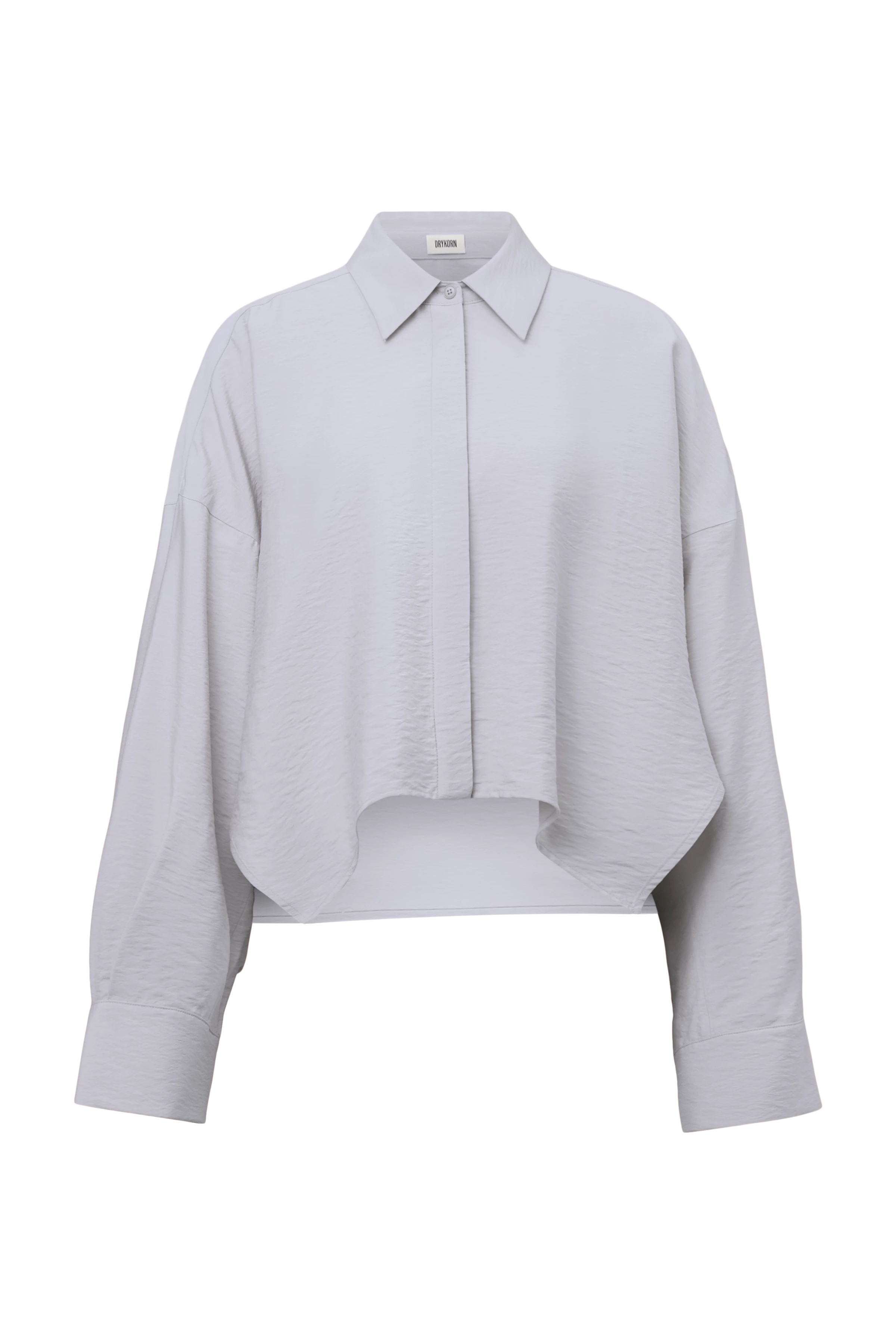 OSHIA - Oversized viscose-blend shirt blouse - women - grey - Freisteller Frontansicht