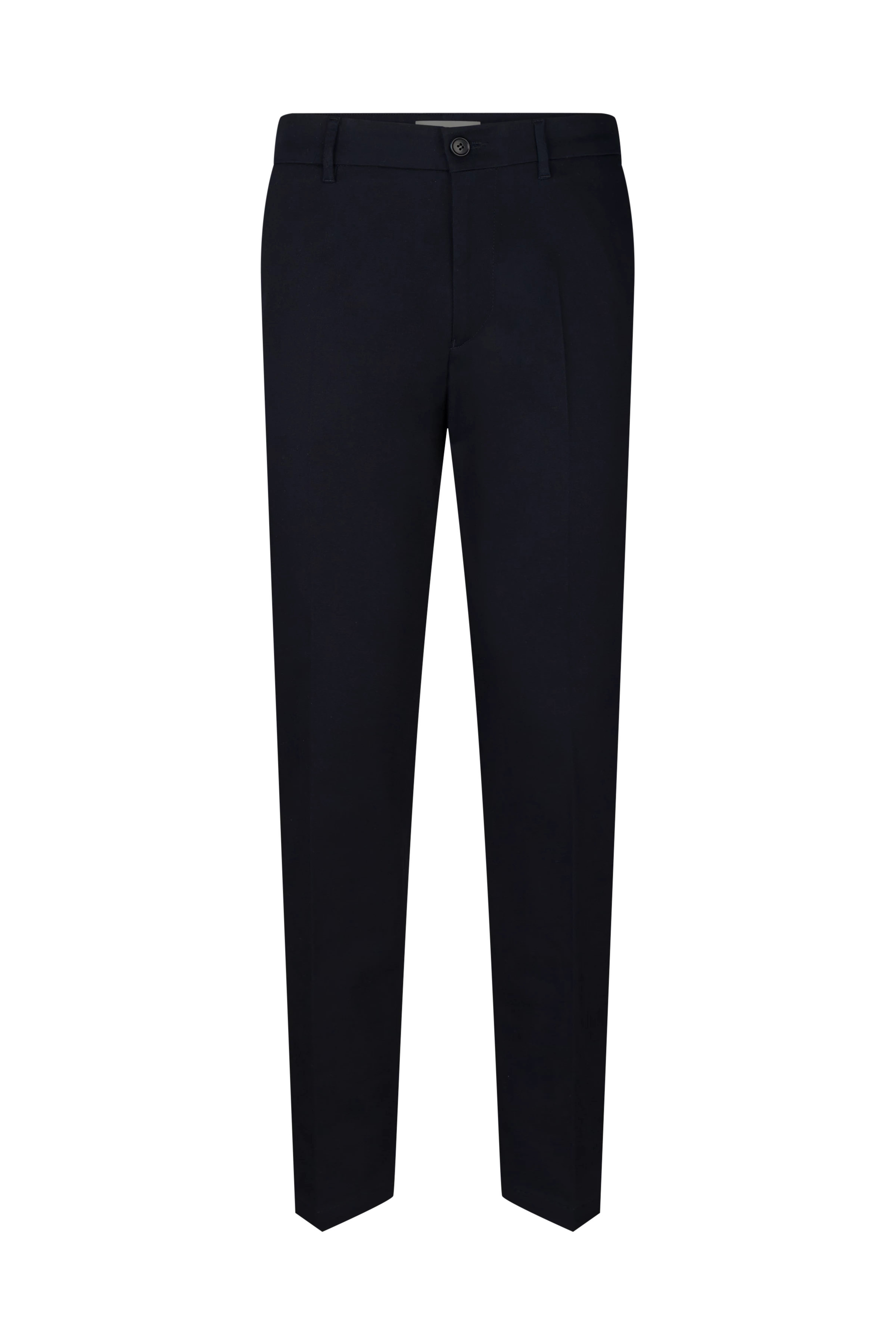 AJEND - Pantalon confectionné en gabardine de coton - men - bleu - Freisteller Frontansicht
