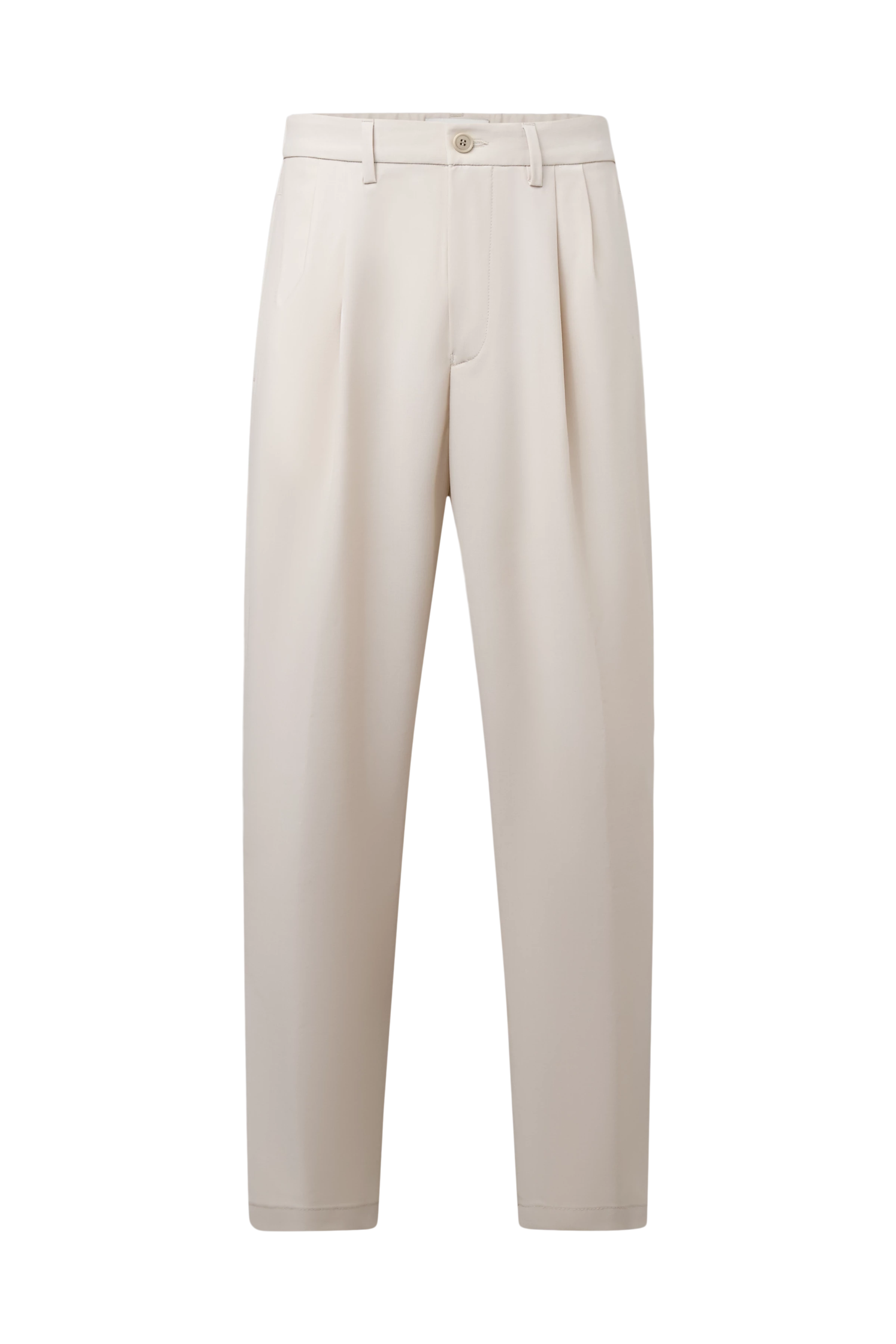 MARYKO - Pantalon ajusté en mélange de laine - men - beige - Freisteller Frontansicht