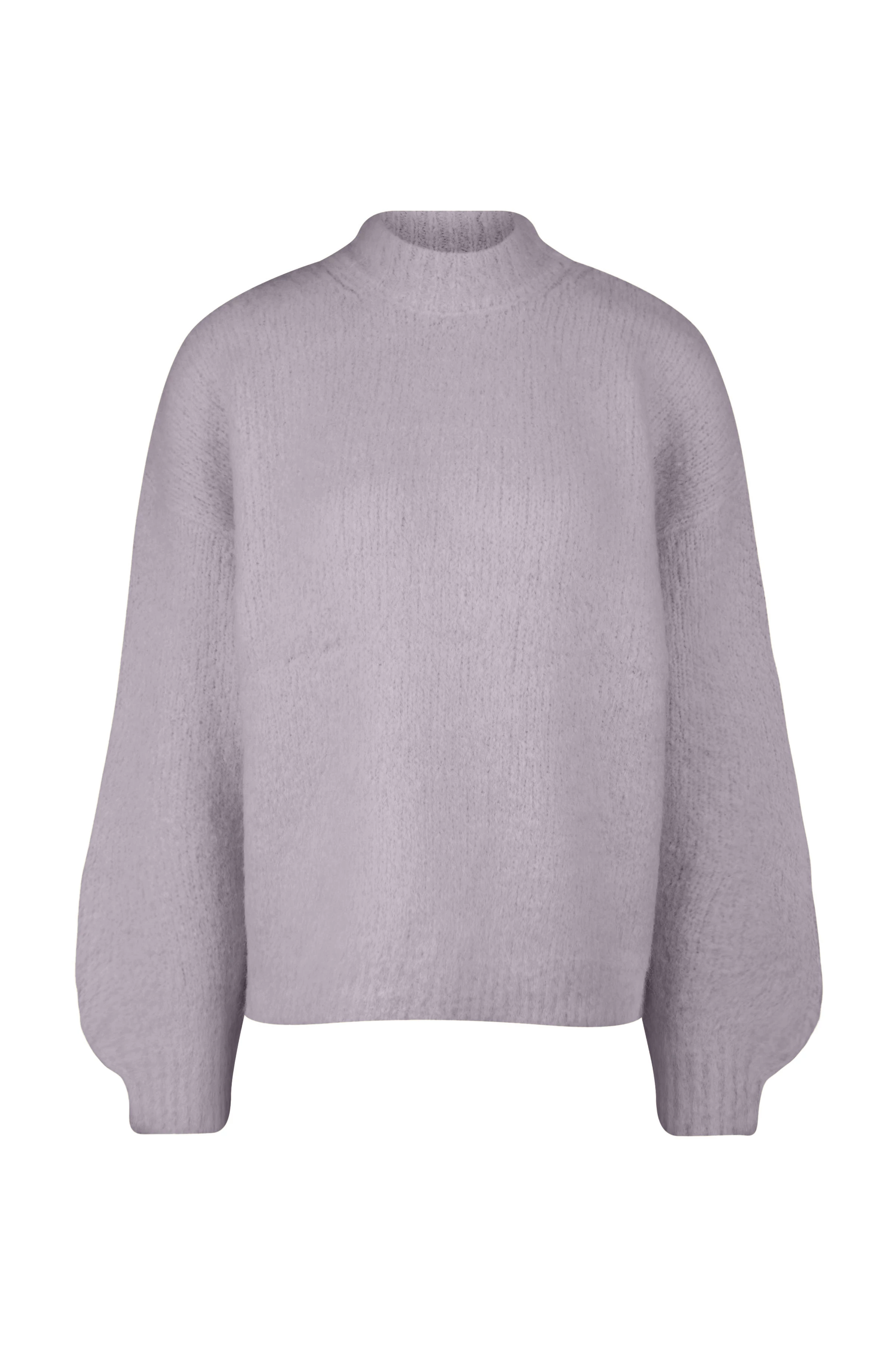 RAMEA - Pullover in Alpaka-Mix - Damen - lila - Freisteller Frontansicht