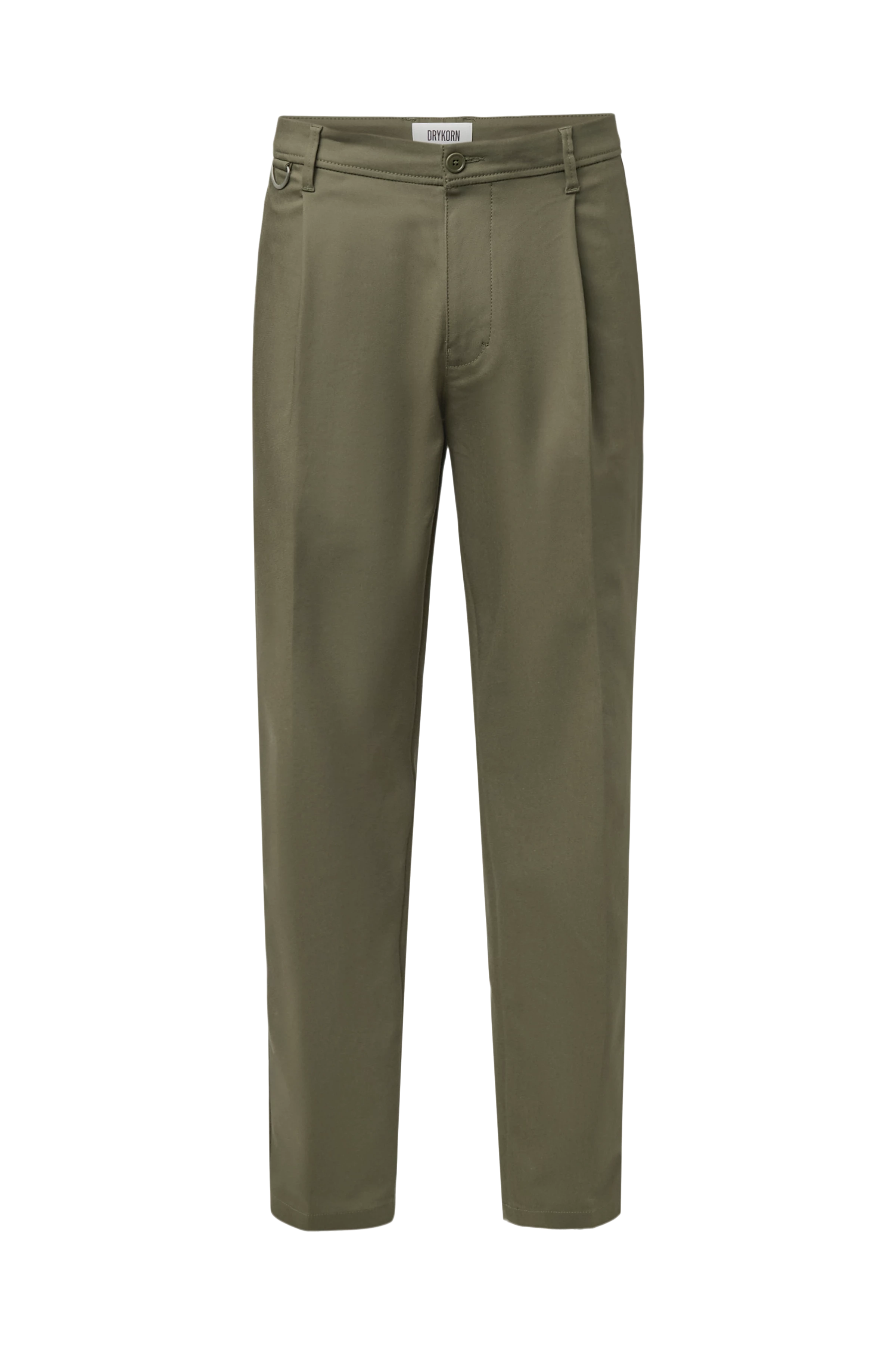 DEVYN - Hose mit D-Ring Detail in Technostretch-Satin - Herren - grün - Freisteller Frontansicht