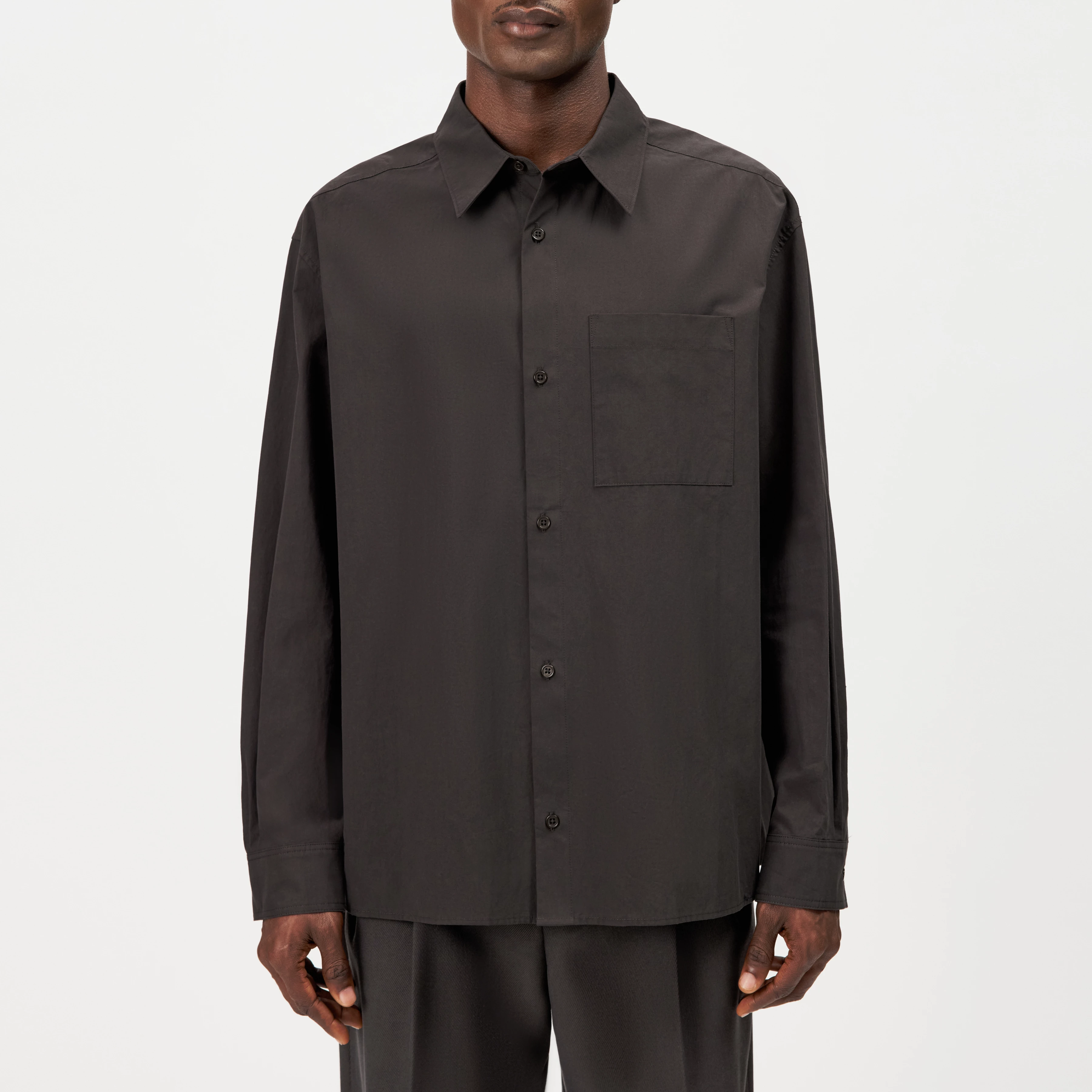 BAUNT - Regular Fit Pure Cotton Shirt - men - brown - Frontansicht