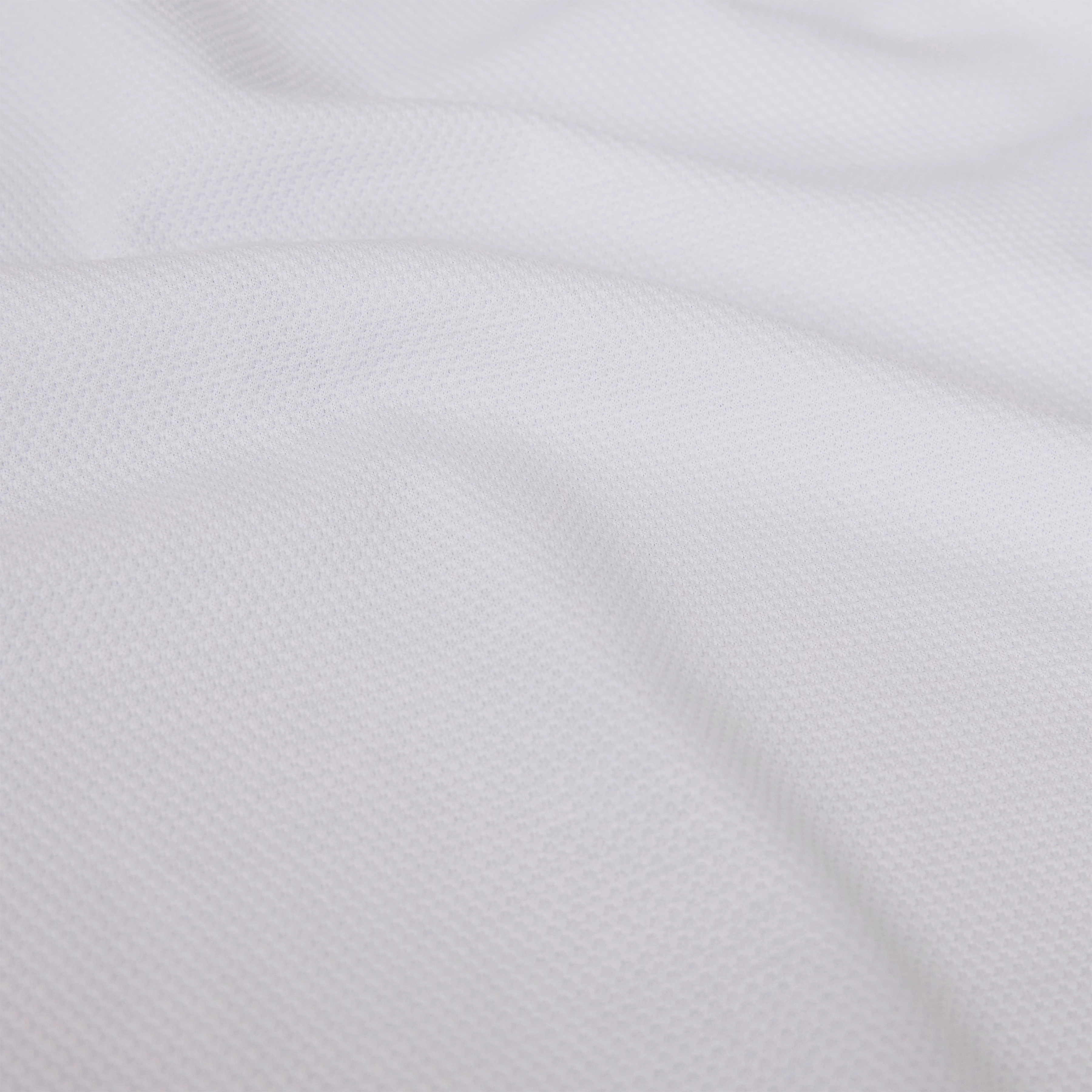 LEVINIO - Polo shirt in piqué texture - men - white - Materialbild (B2C)