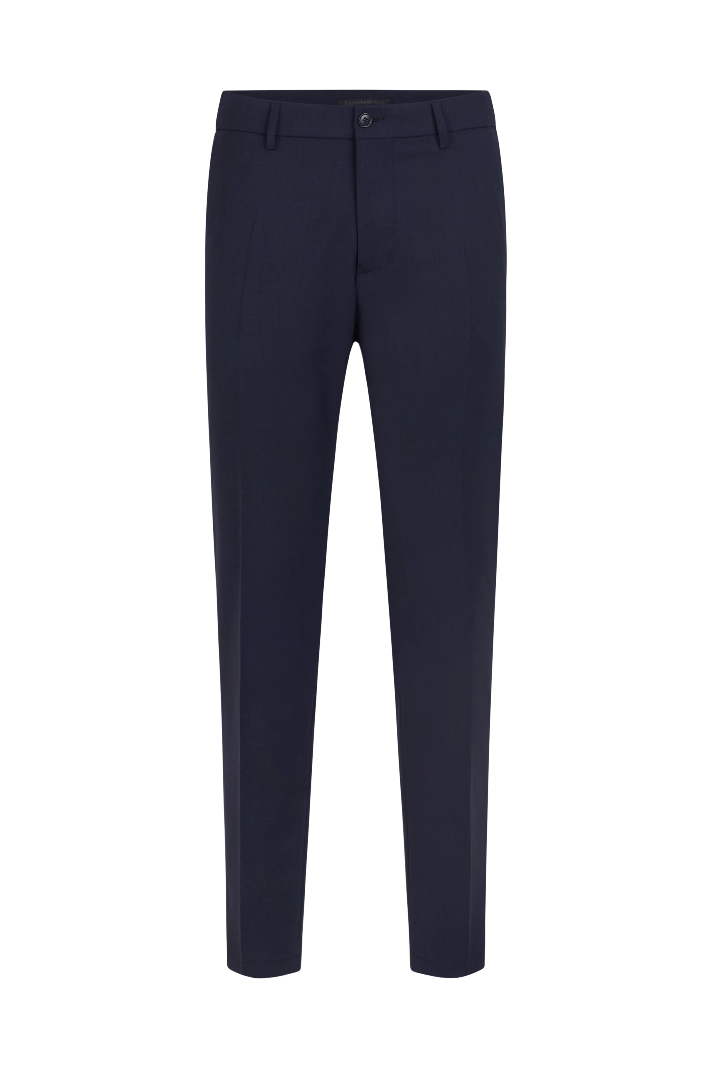 AJEND - Ready-made trousers in wool serge - men - blue - Freisteller Frontansicht