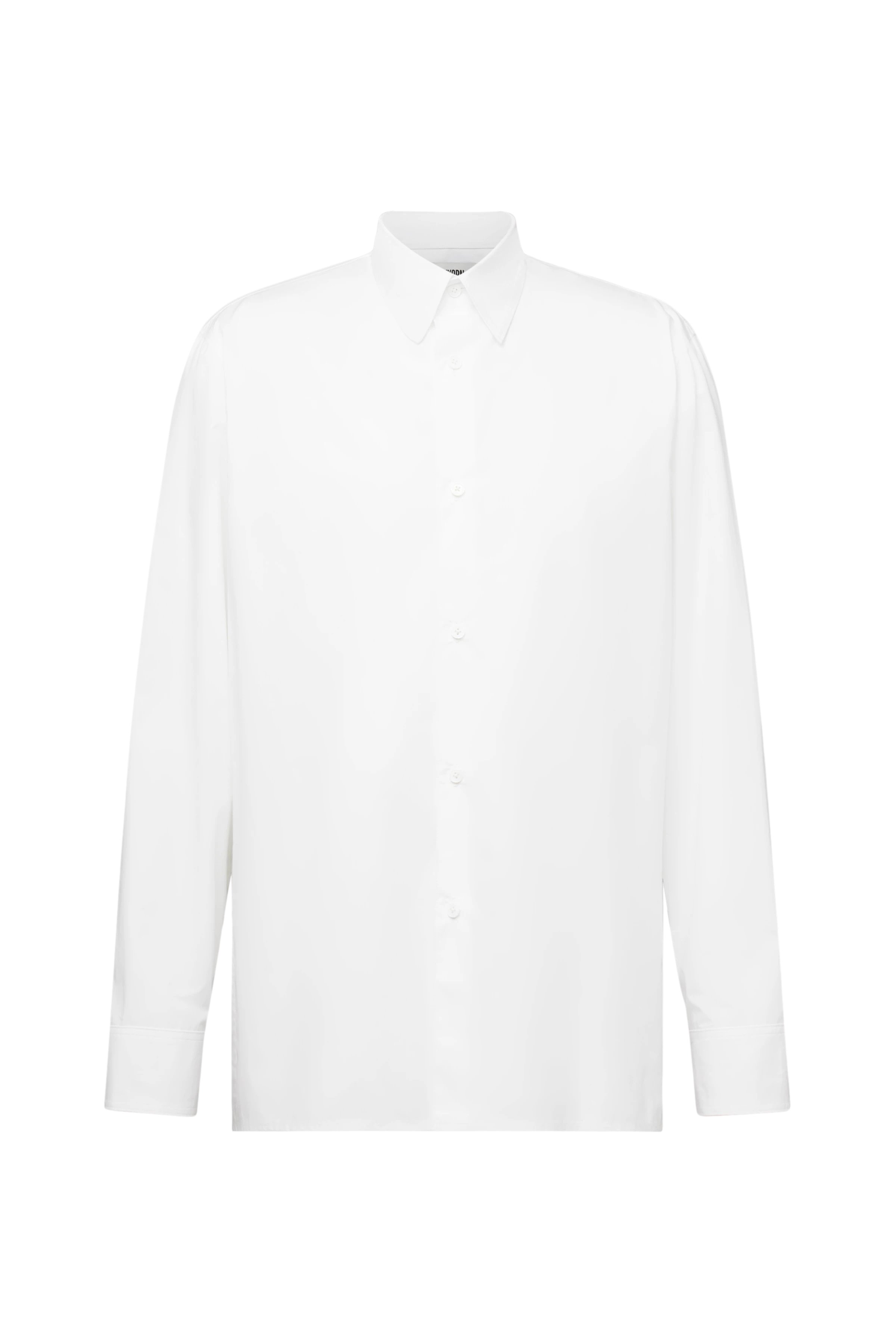 GAUNT - Klassisk skjorte i ren bomuld med lange ærmer - men - hvid - Freisteller Frontansicht