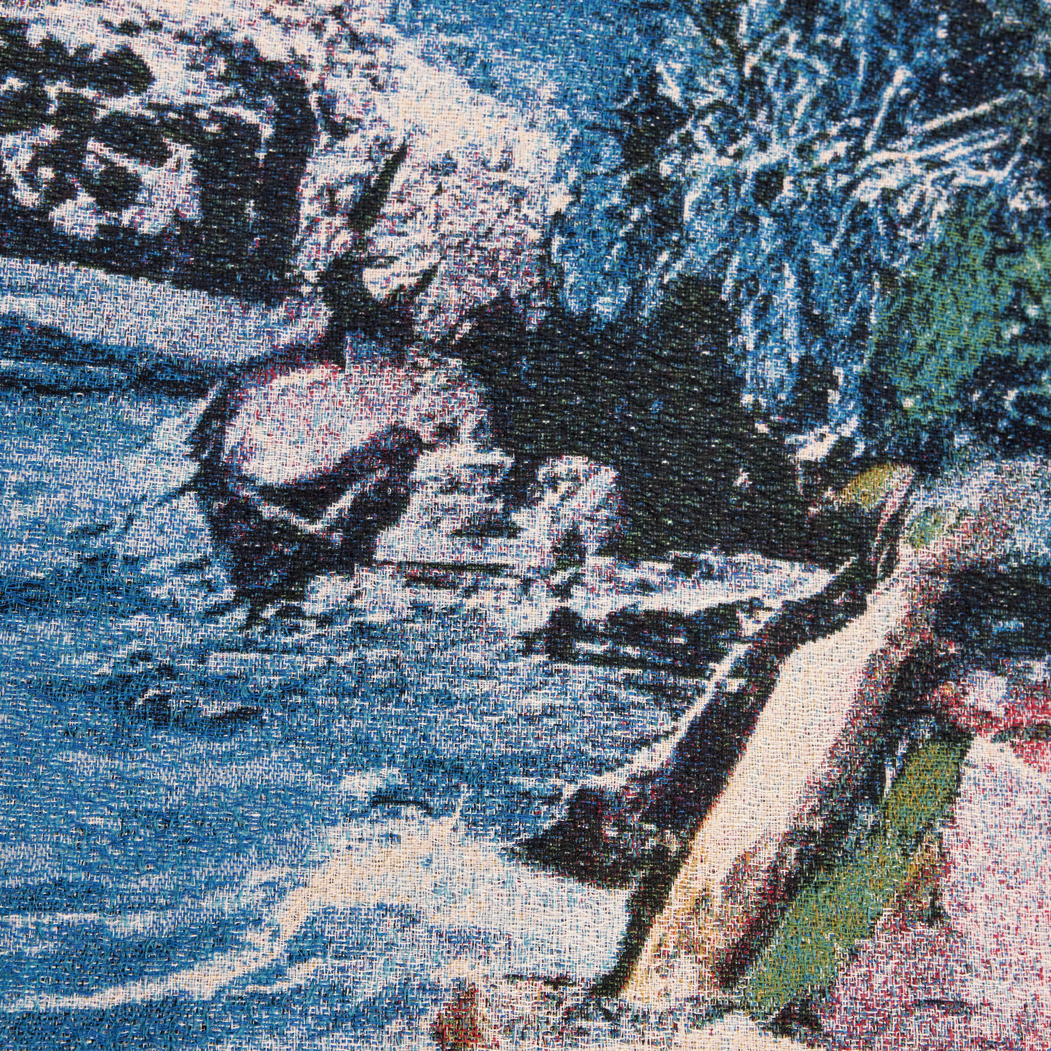 JOTTAR - Jacke mit Umlegekragen in Jacquard - Herren - blau - Materialbild (B2C)