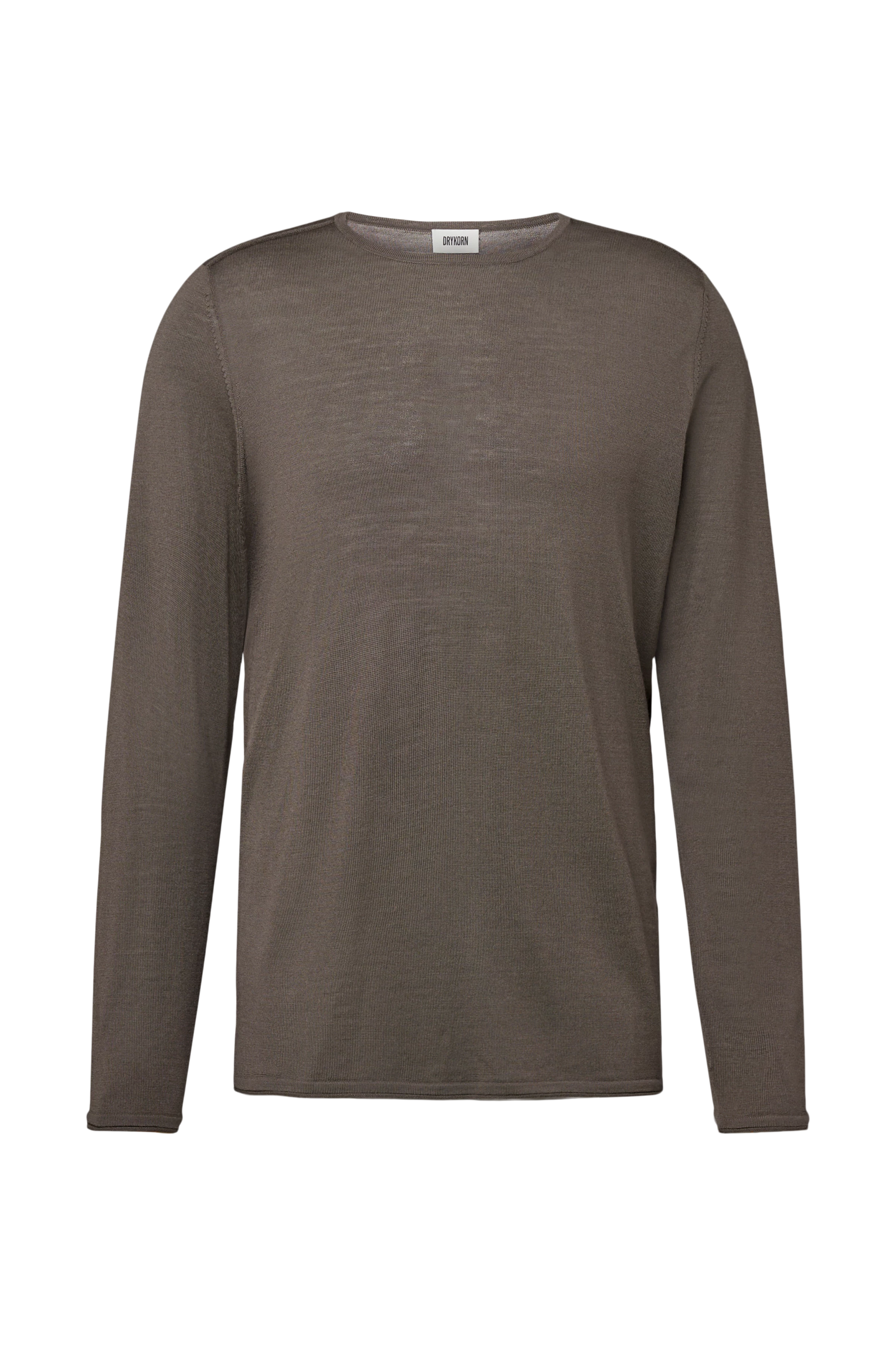 RIKONO - Strickpullover in feiner Merinowolle - Herren - grün - Freisteller Frontansicht