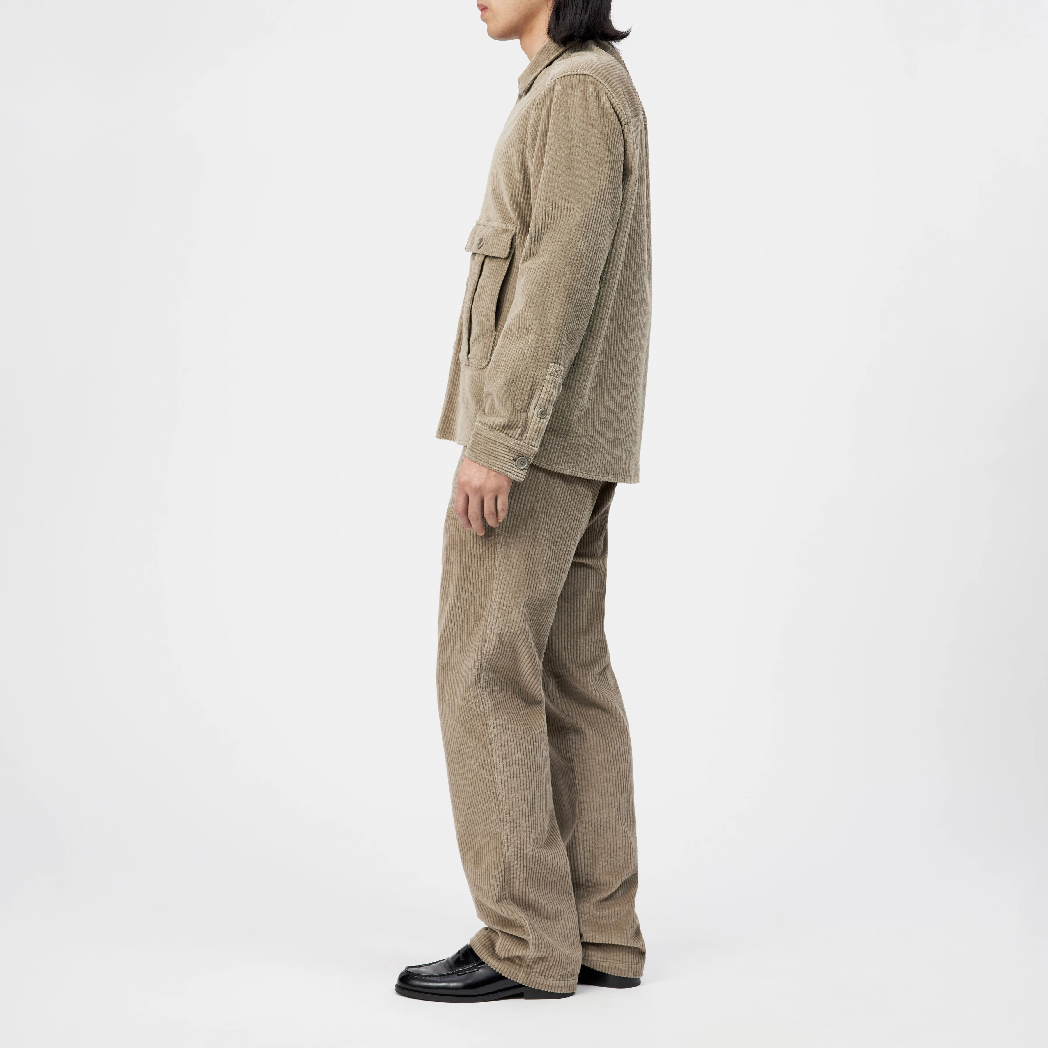 LIEWA - Overshirt in Baumwoll-Breitcord - Herren - beige - Seitenansicht