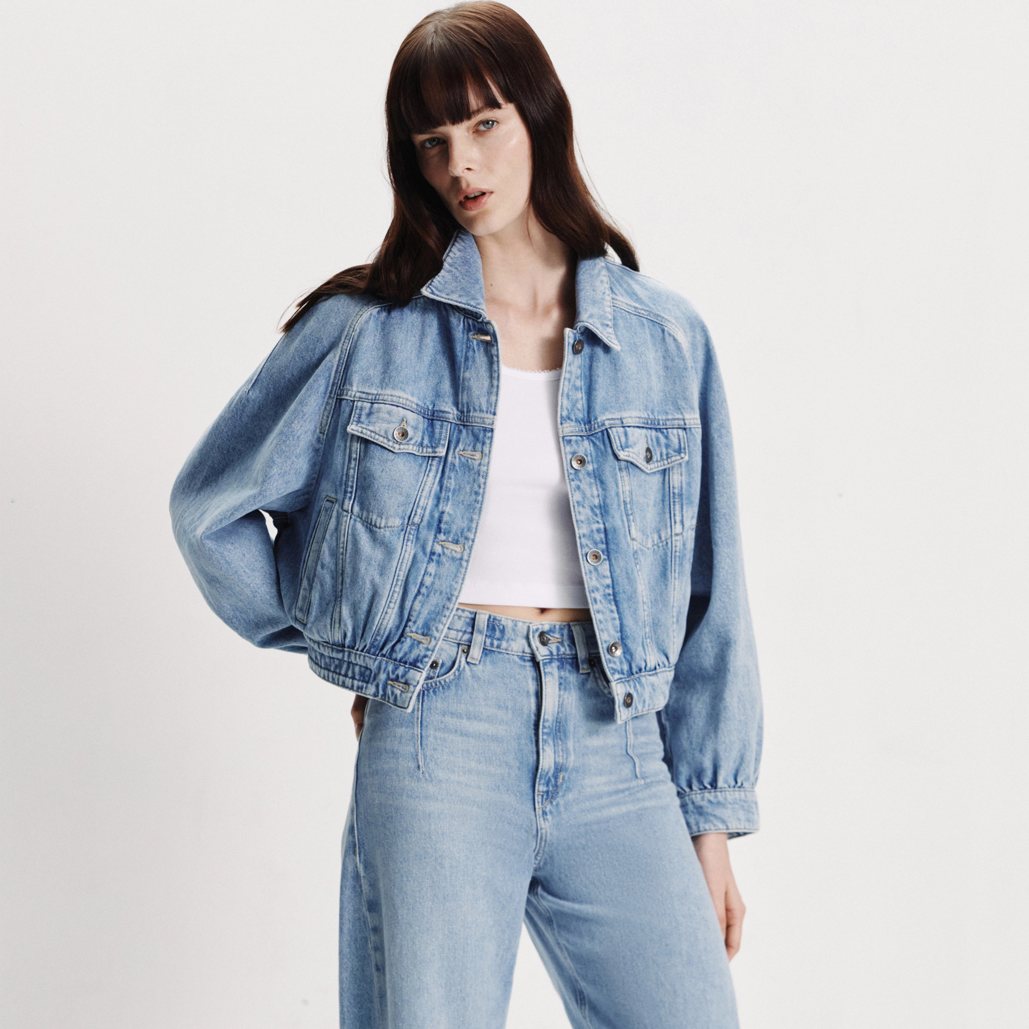 MARWICK - Veste jean ample en denim fluide - women - bleu