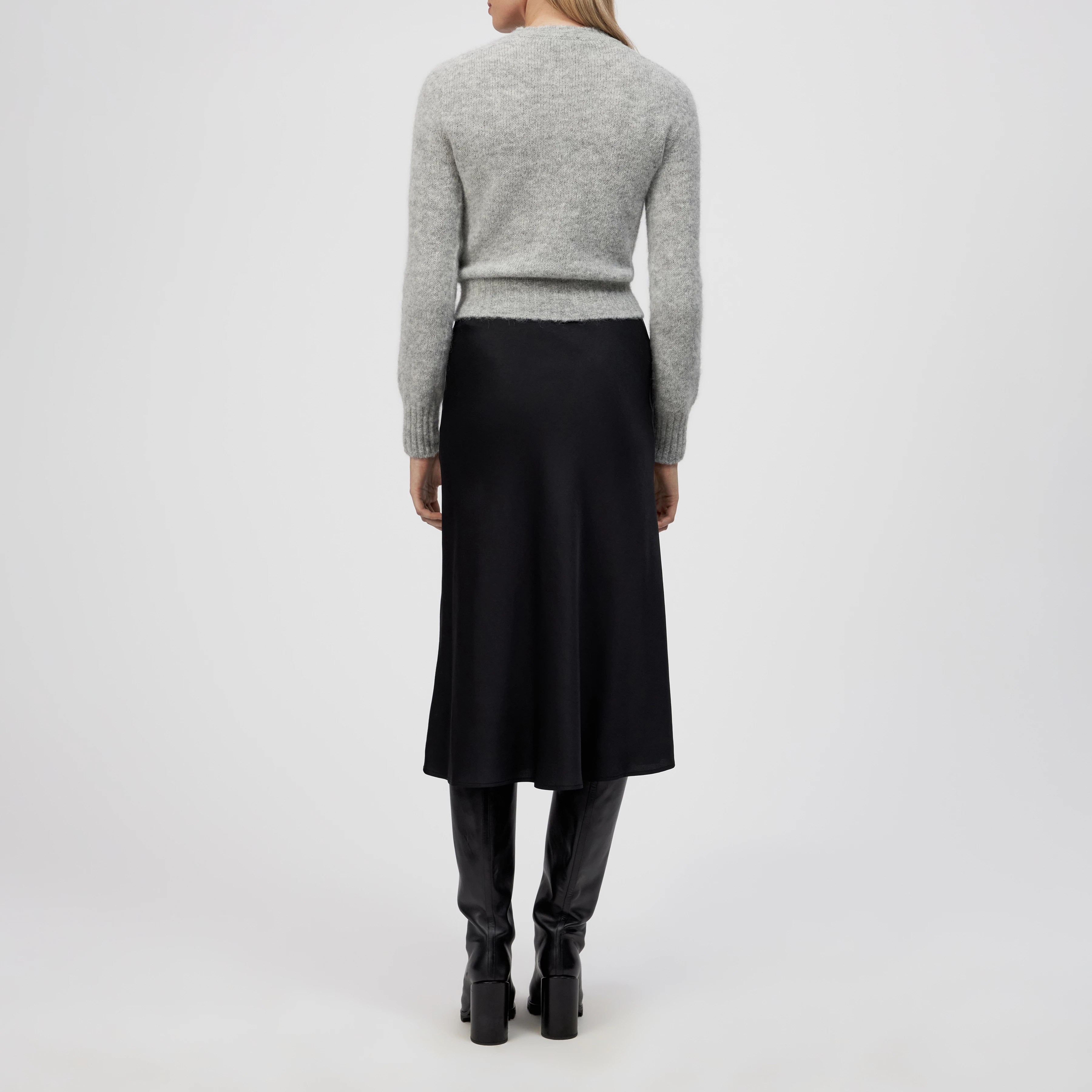 FIDA - Sweater in luxurious alpaca blend - women - grey - Rückansicht