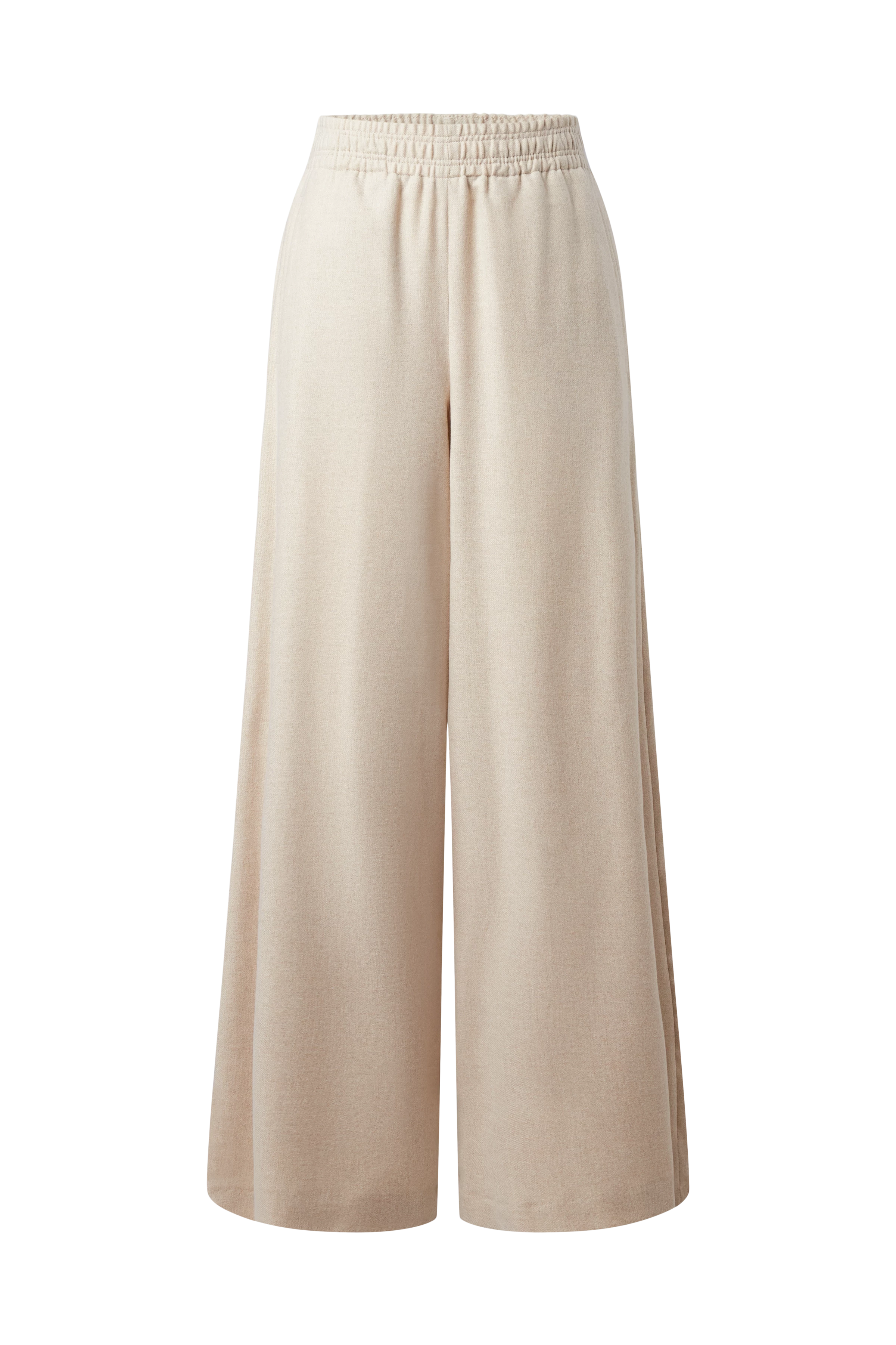 CEILING - Pantalon ample en laine mélangée - women - beige - Freisteller Frontansicht