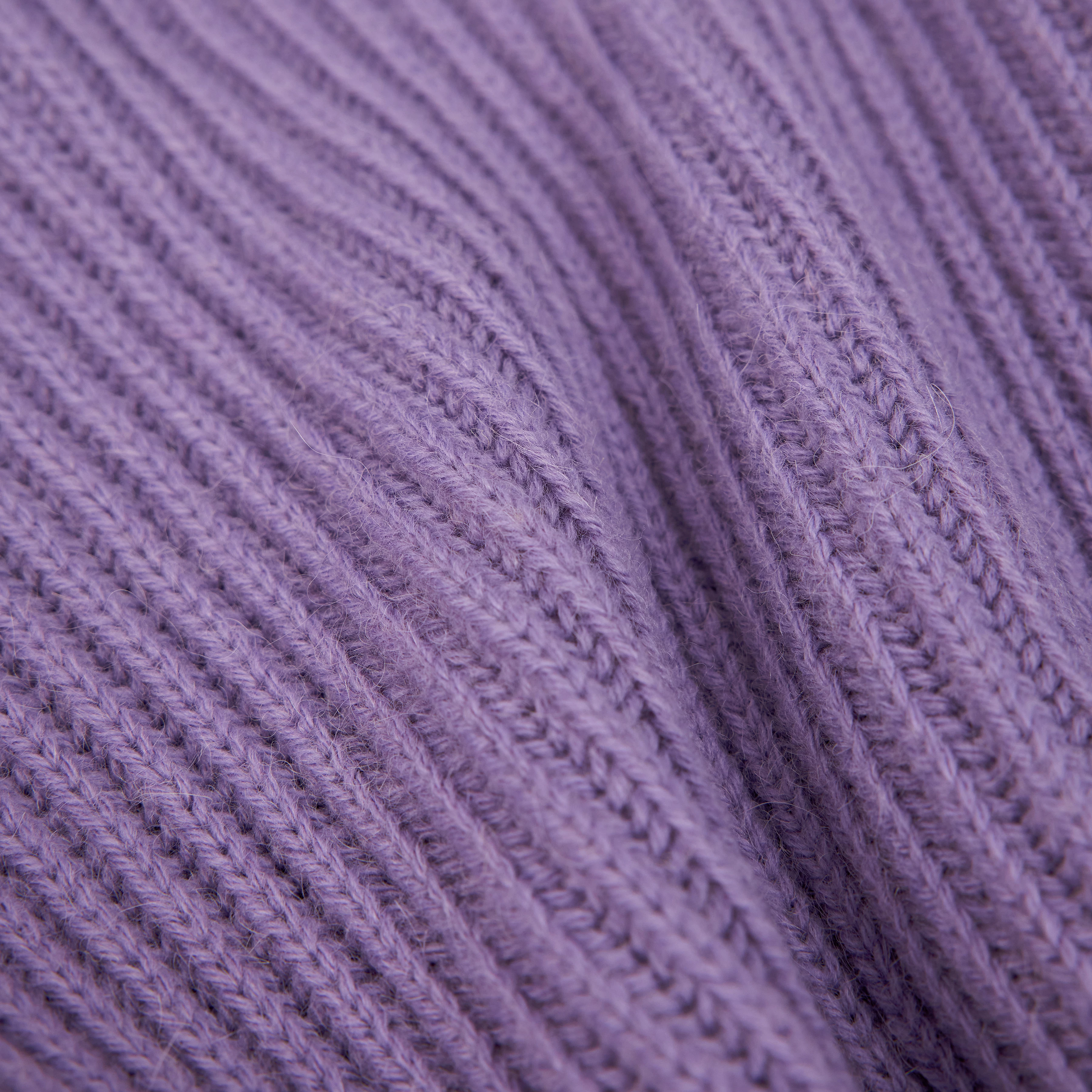 ARWEN - Turtleneck jumper in wool and alpaca blend - women - purple - Materialbild (B2C)