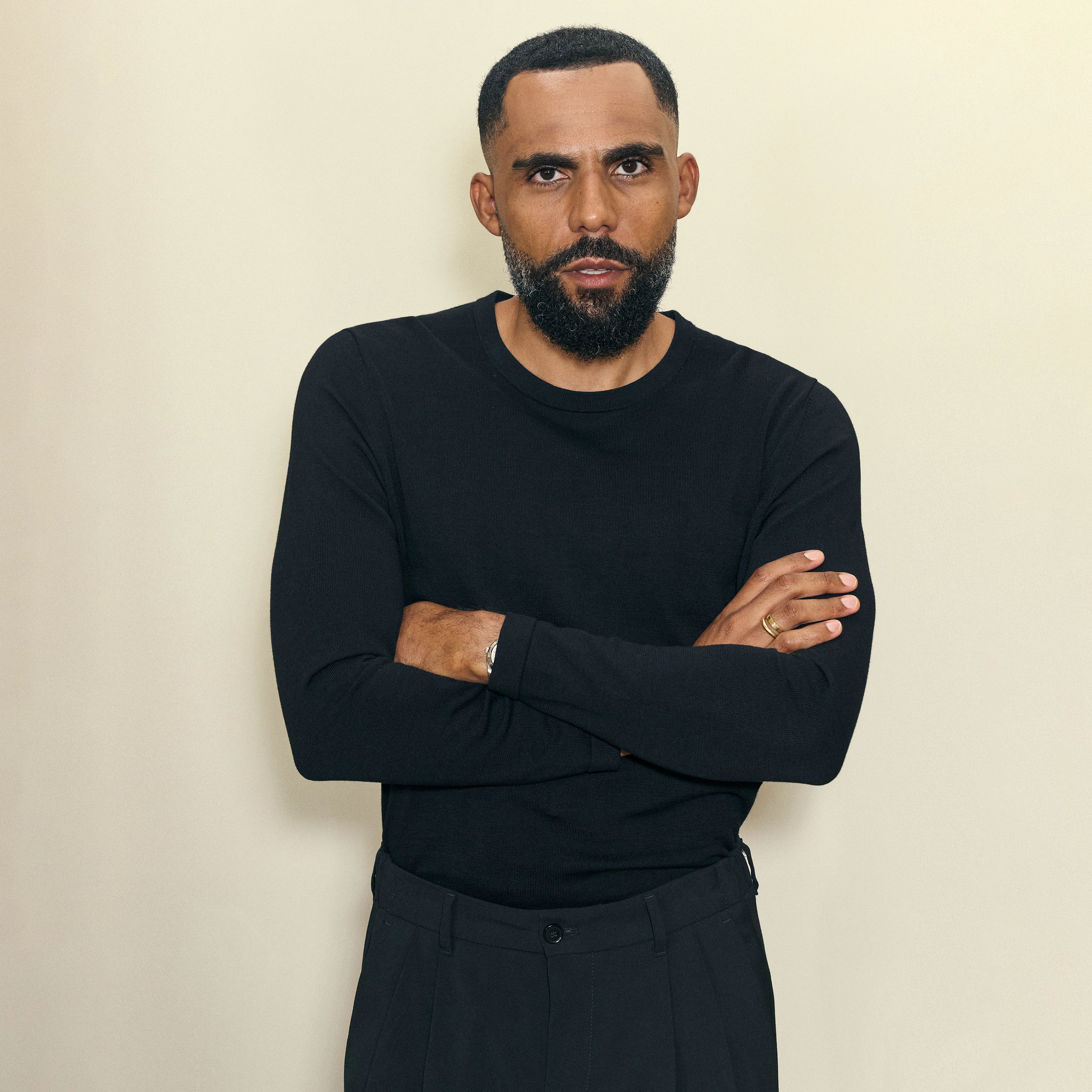 IRMINO - Long sleeve in pure cotton - men - black