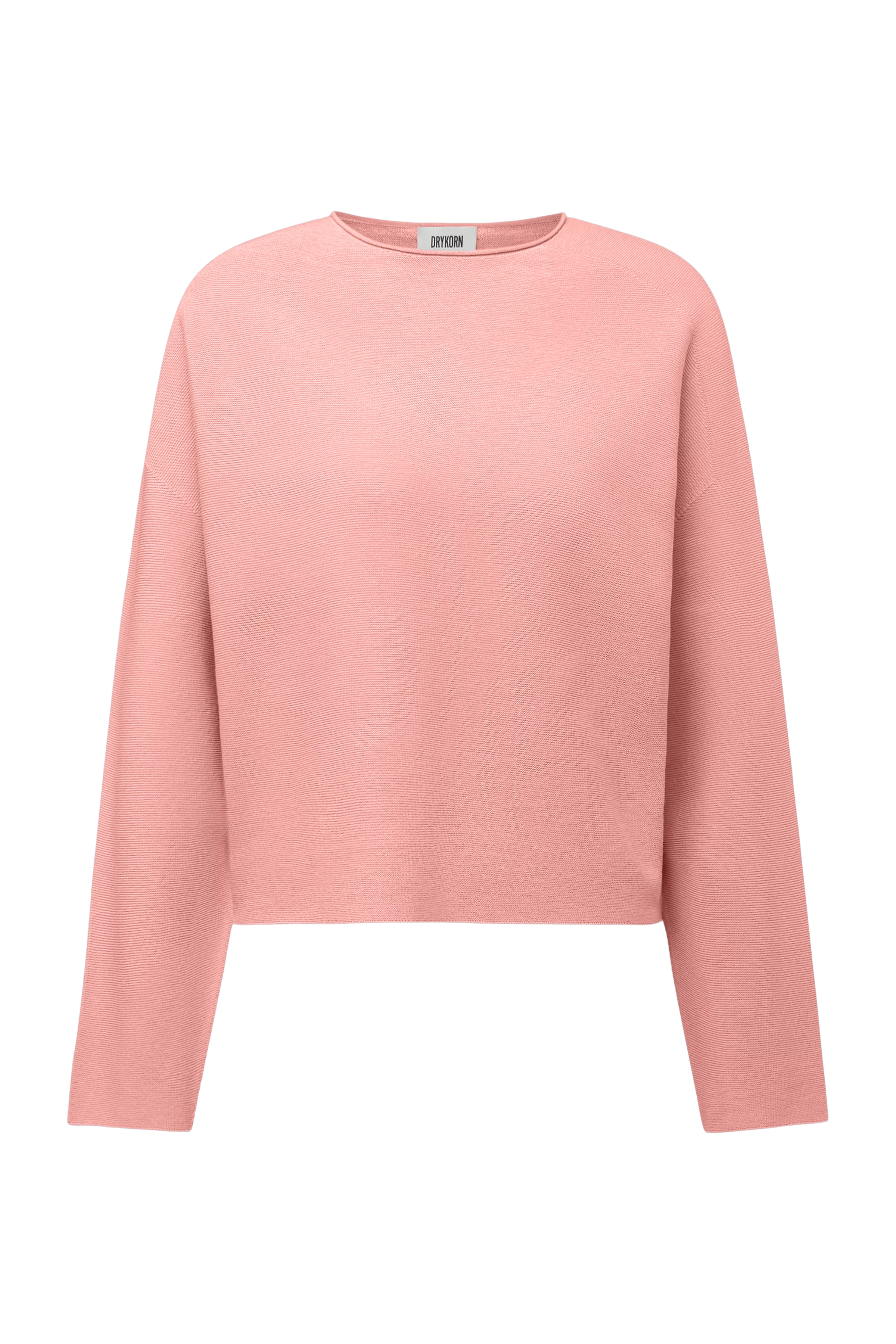 MEAMI - Cropped egg-shape pullover in pure cotton - women - orange - Freisteller Frontansicht