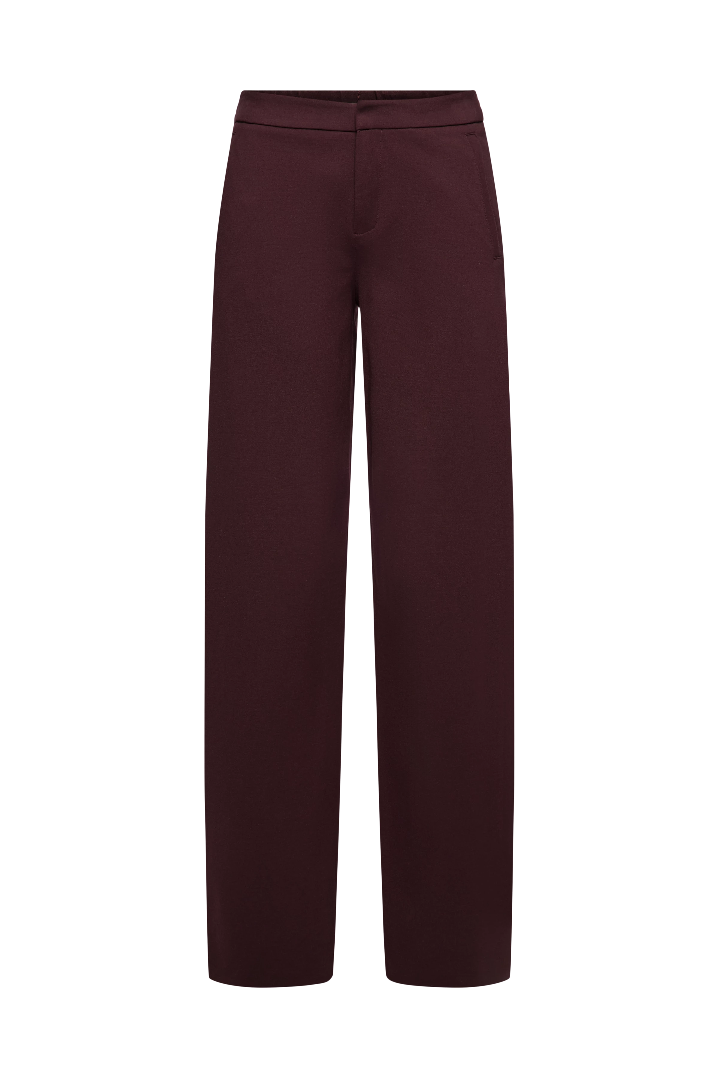 FAE_0 - Hose mit Barrel-Leg in Viskose-Mix - Damen - rot - Freisteller Frontansicht