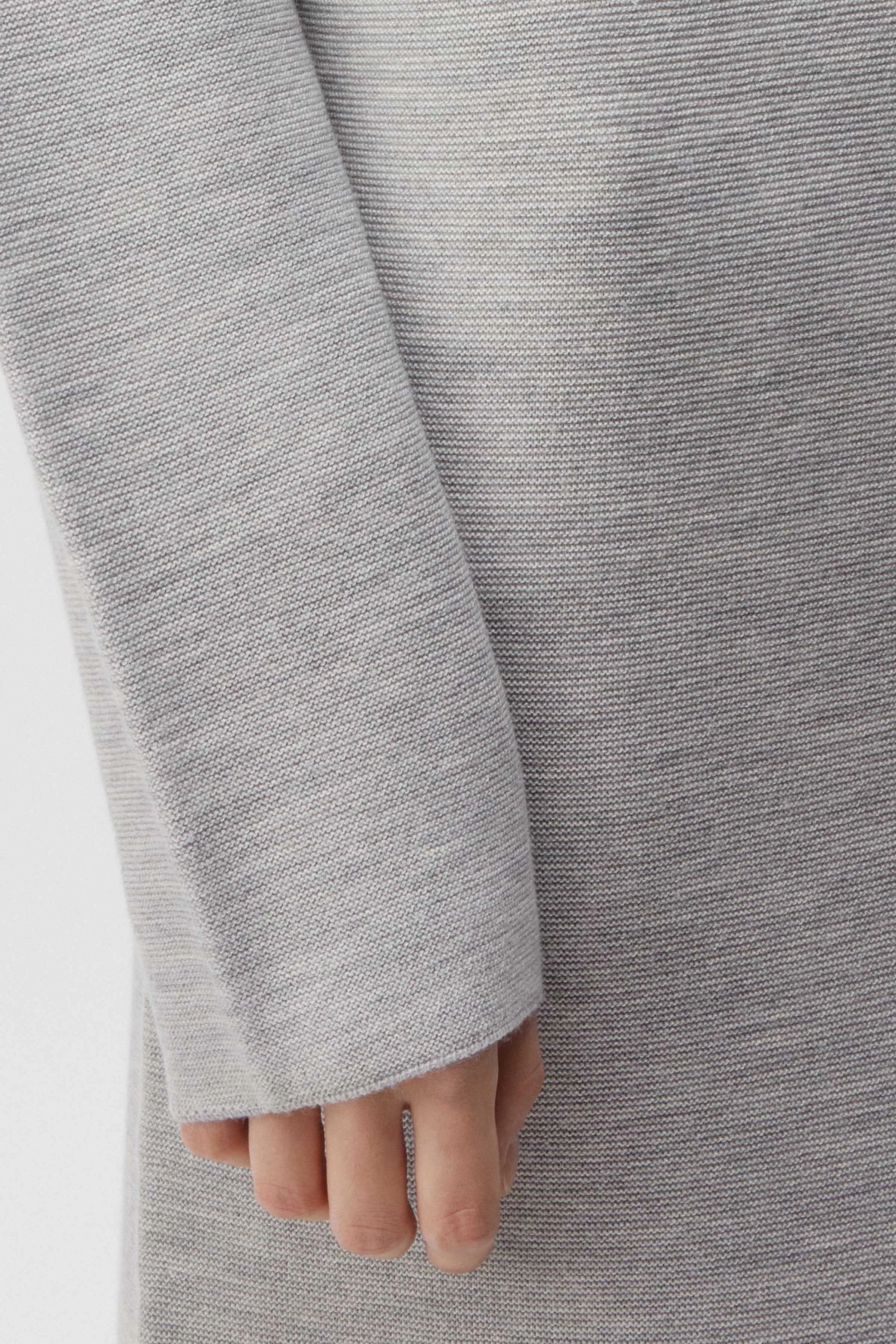 KAJA - Strickkleid in Merinowolle - Damen - grau - Seitenansicht