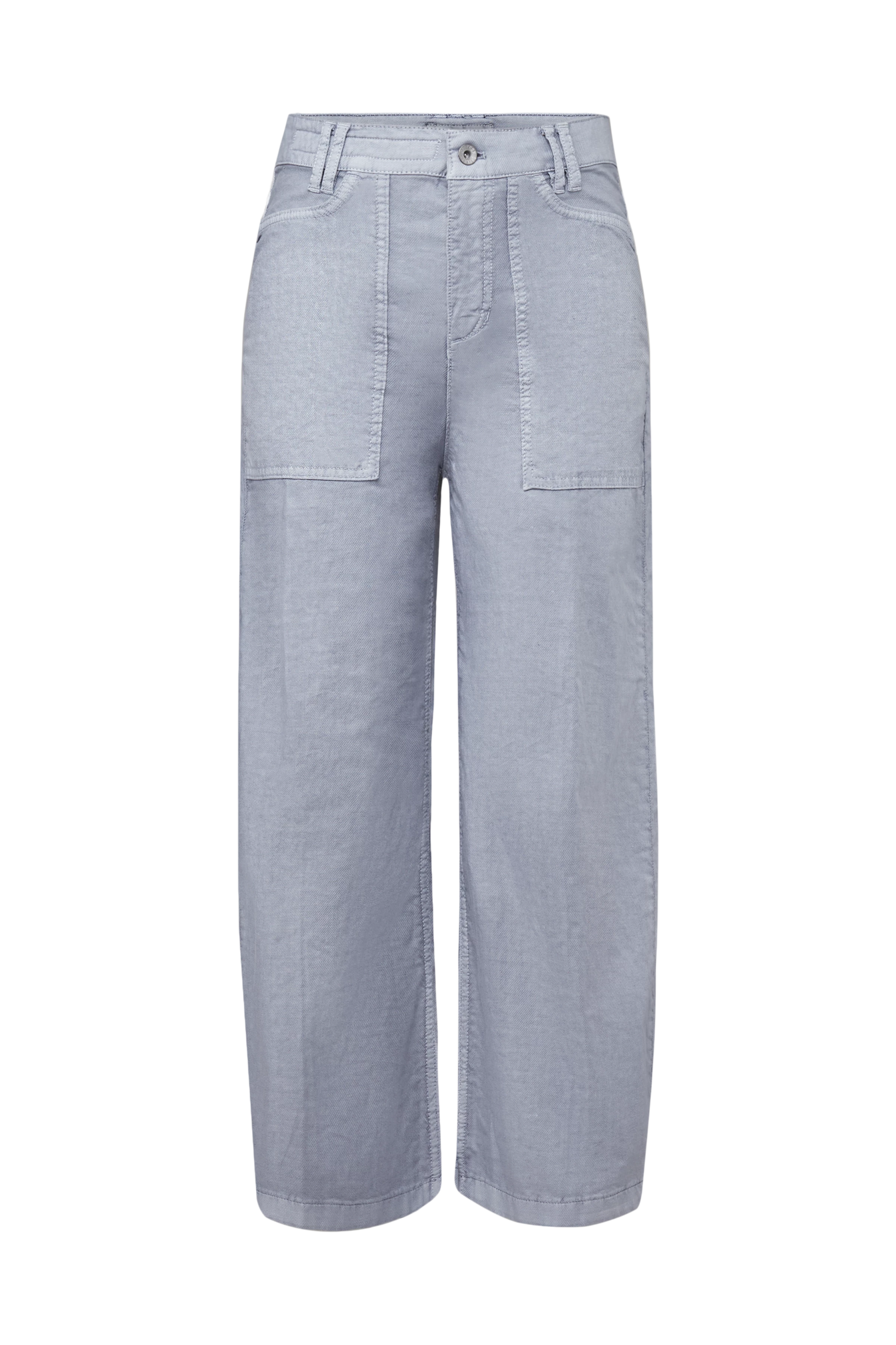 DERIVE - Mid-waist jeans in cotton-linen blend - women - blue - Freisteller Frontansicht