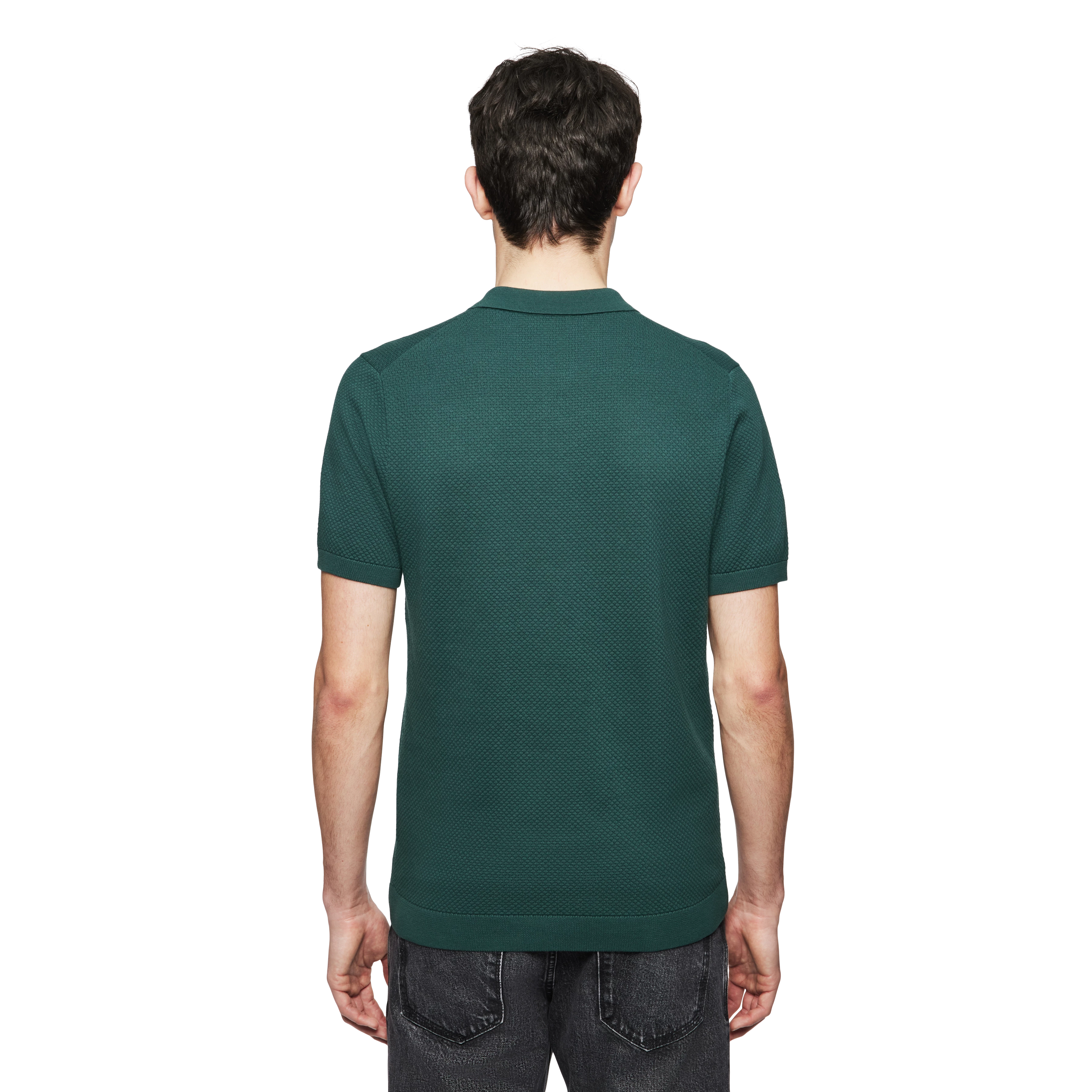 TRITON - Polo-Shirt in Baumwolle - Herren - grün - Rückansicht