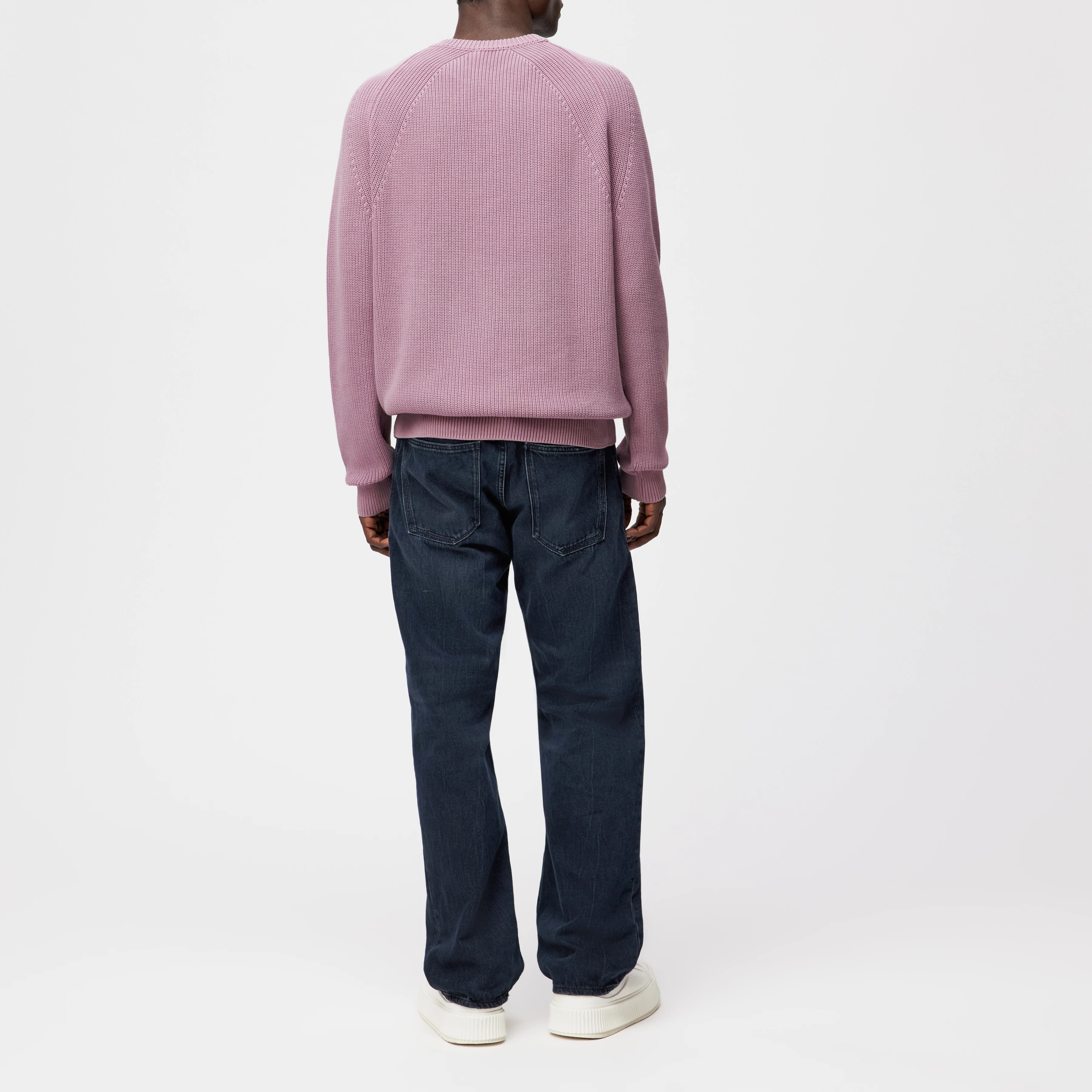 RIPPLEY - Strickpullover in gewaschener Baumwolle - Herren - lila - Rückansicht