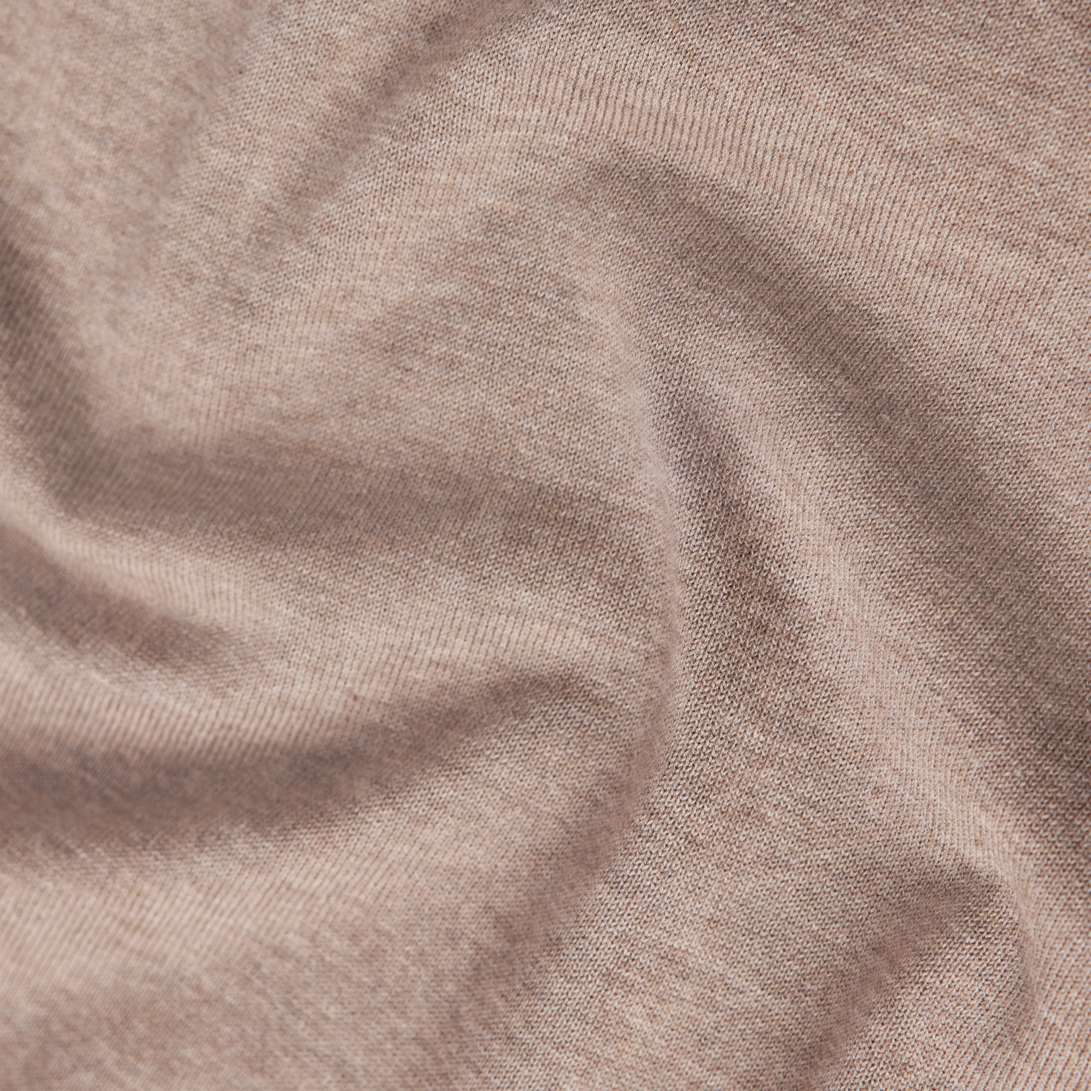 VALENTIN - T-shirt in mercerised cotton - men - brown - Materialbild (B2C)