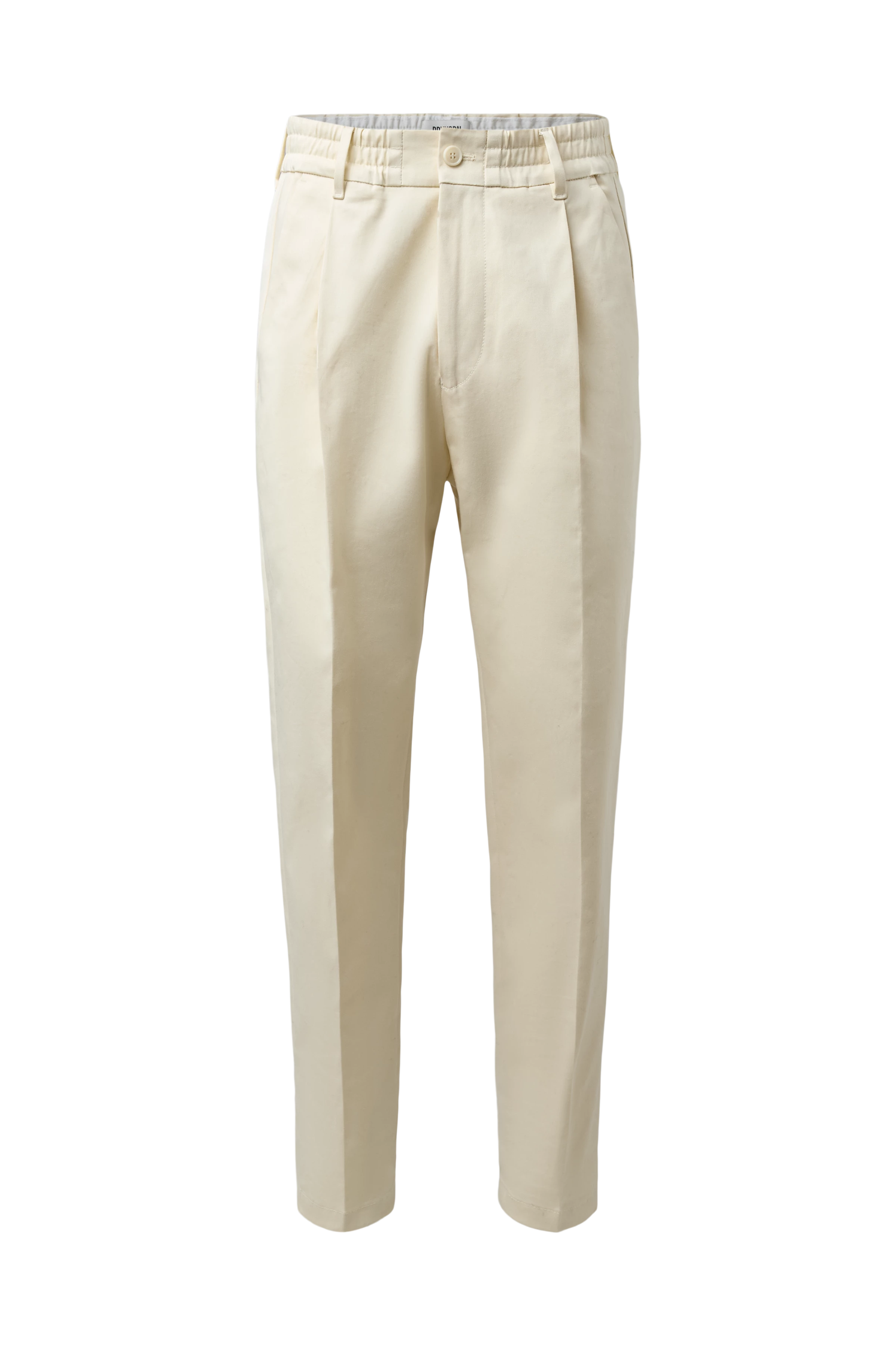 CHASY - Casual Hose mit Bundfalte in Baumwoll-Gabardine - Herren - beige - Freisteller Frontansicht