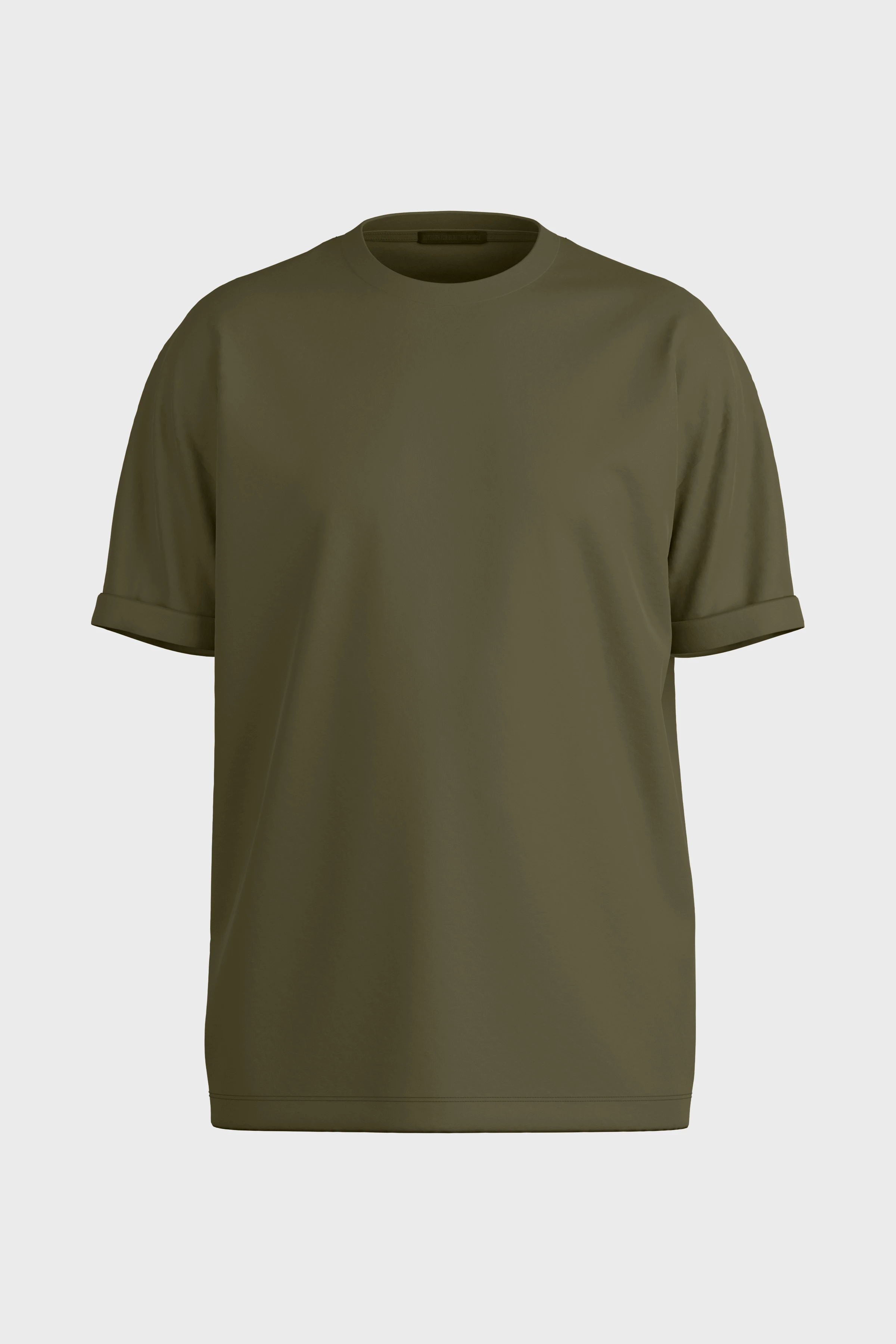 THILO - relaxed fit cotton t-shirt - men - green - Freisteller Frontansicht
