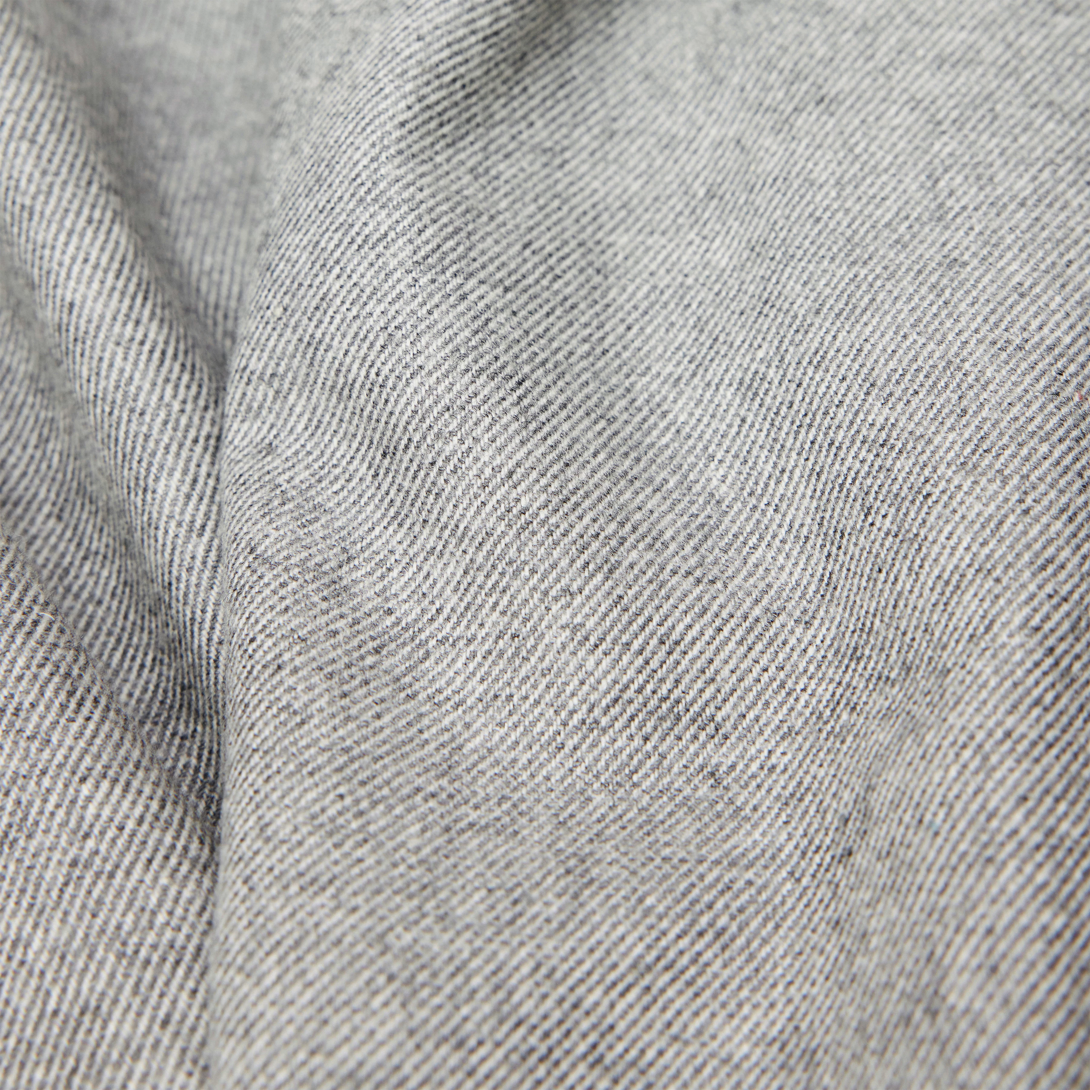 DESK - Trousers with barrel leg in wool blend - women - grey - Materialbild (B2C)