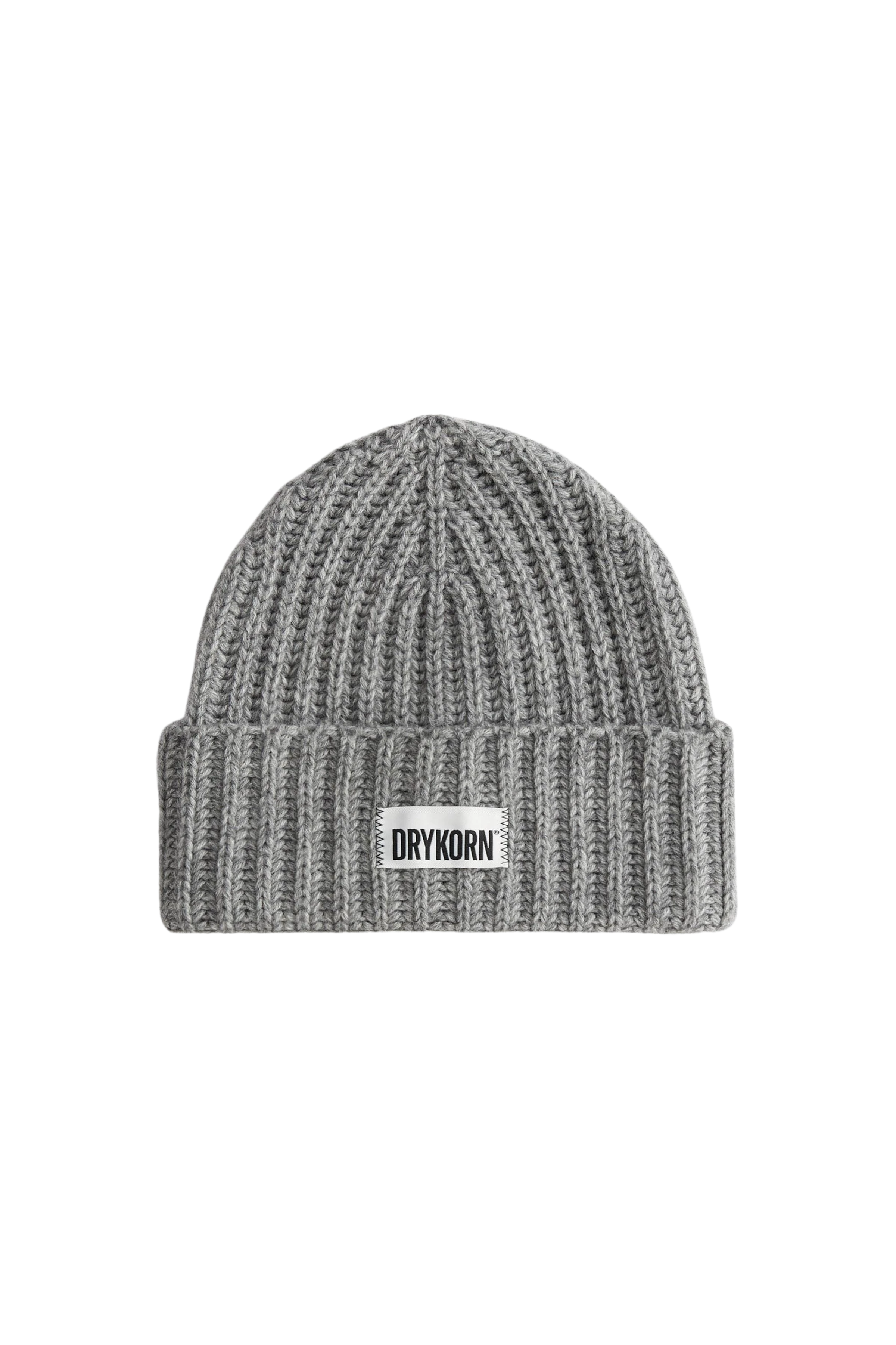 EANI - Beanie in Woll-Alpakamix - Unisex - grau - Freisteller Frontansicht