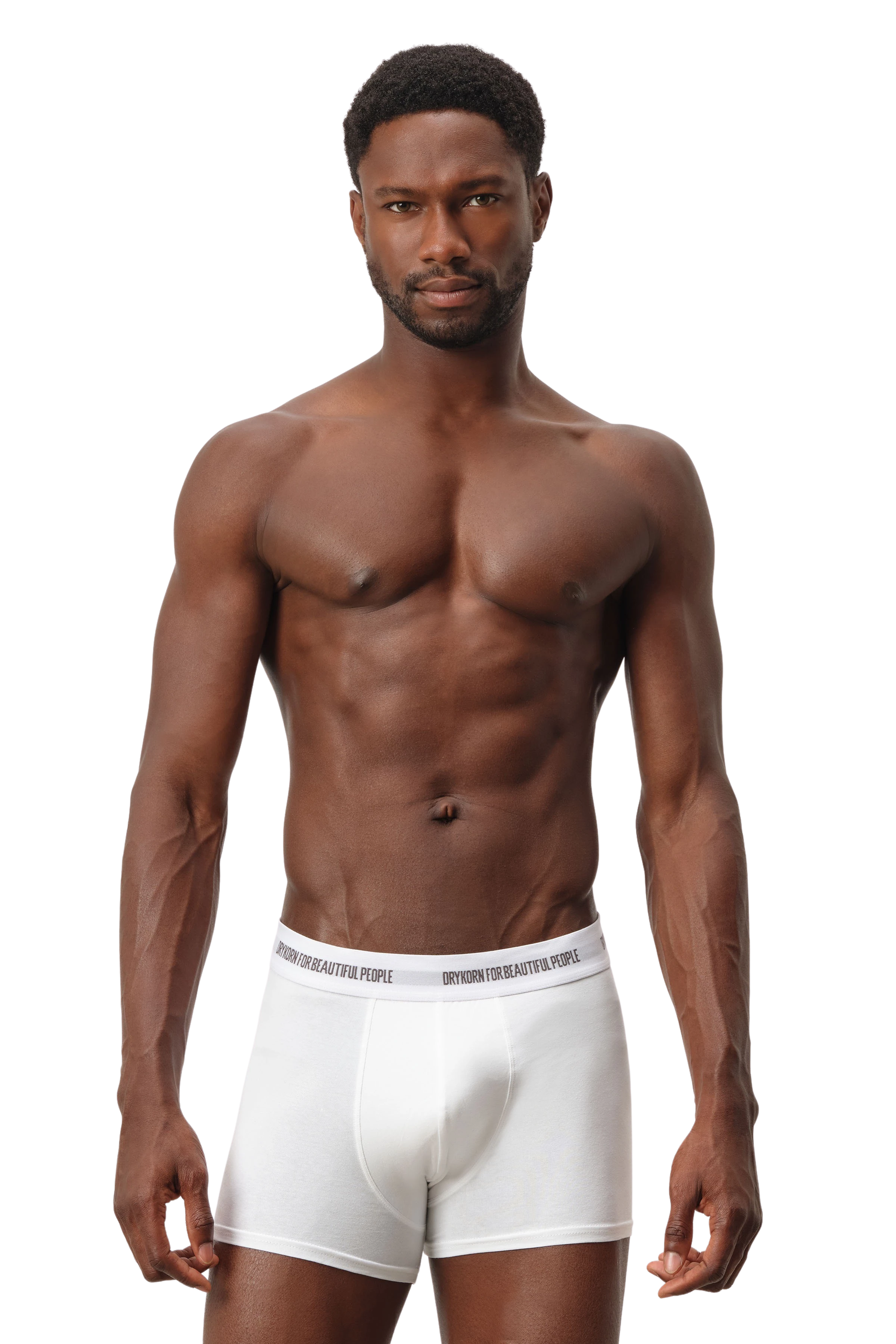 CORBIN_3 - 3er-Pack Boxershorts in Baumwoll-Mix - Unisex - off white - Frontansicht