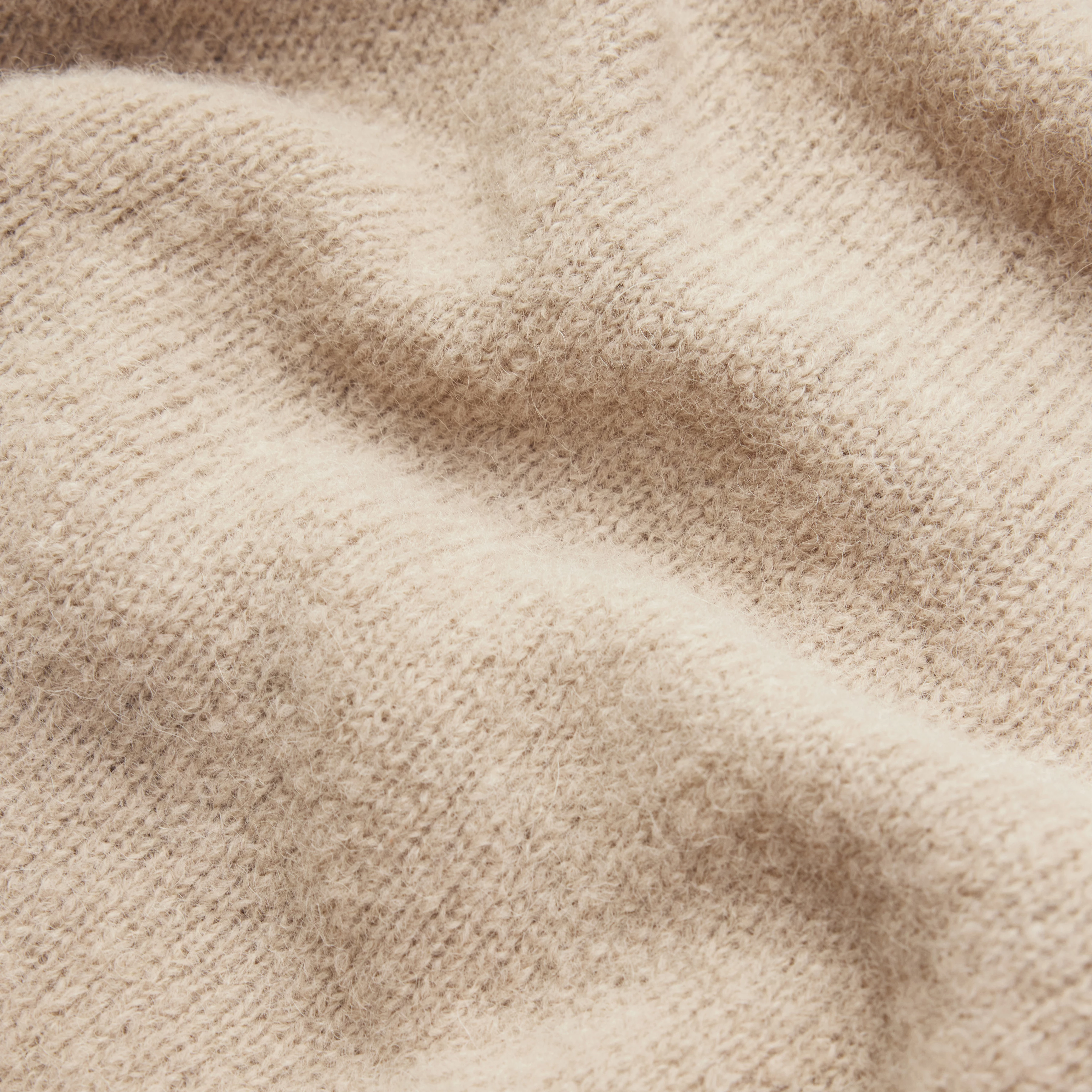 PEMIRI_2 - Pullover in luxuriösem Alpaka-Mix - Damen - beige - Materialbild (B2C)