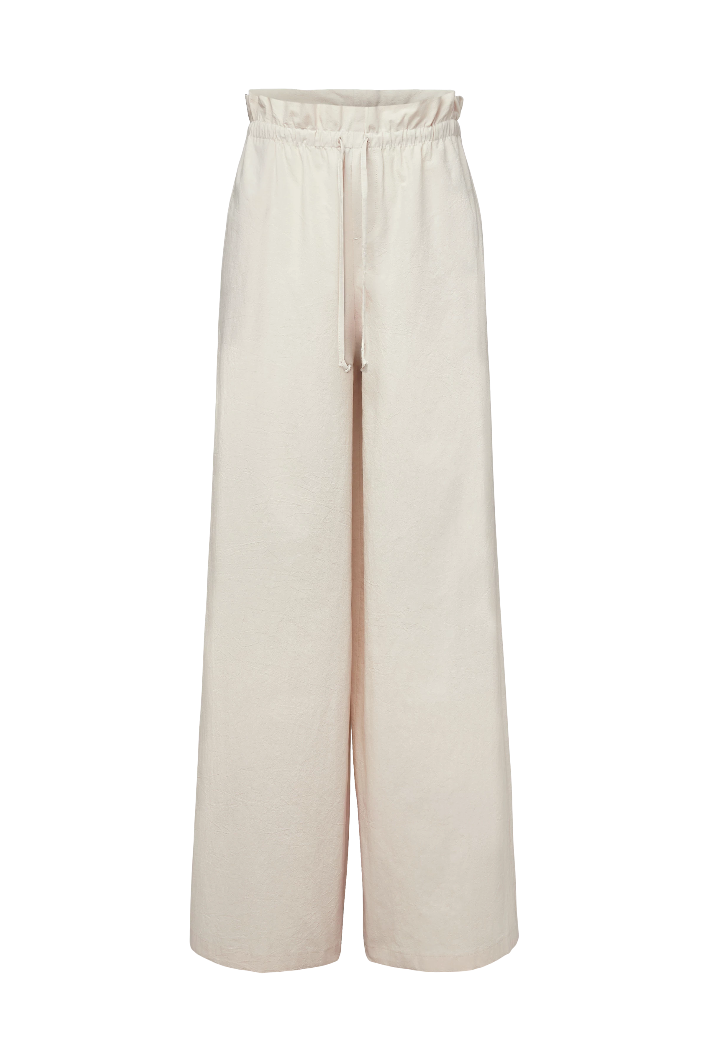 DWINDLE - Pantalon en coton pur. - women - beige - Freisteller Frontansicht
