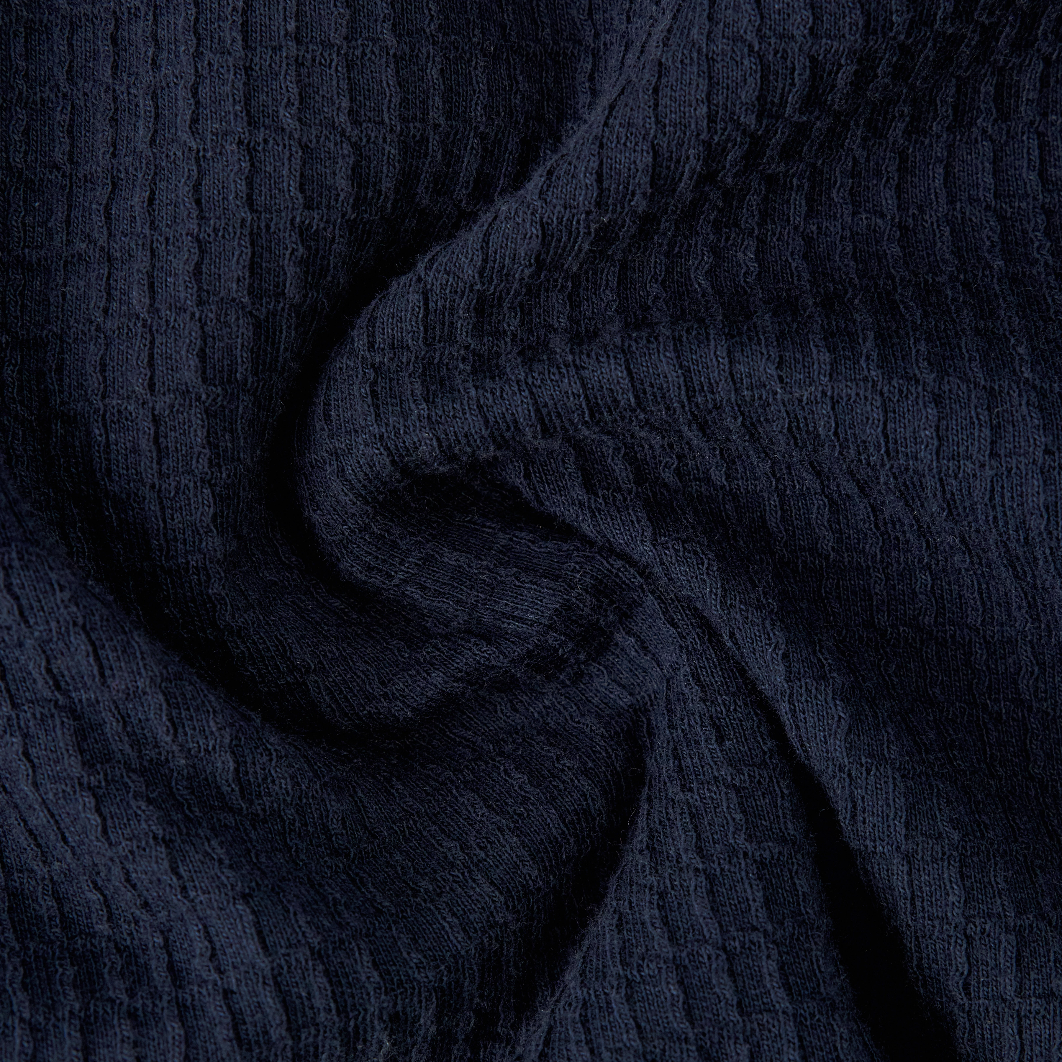 BASIIL - Relaxed Fit short-sleeve shirt in Dry Touch cotton - men - blue - Materialbild (B2C)