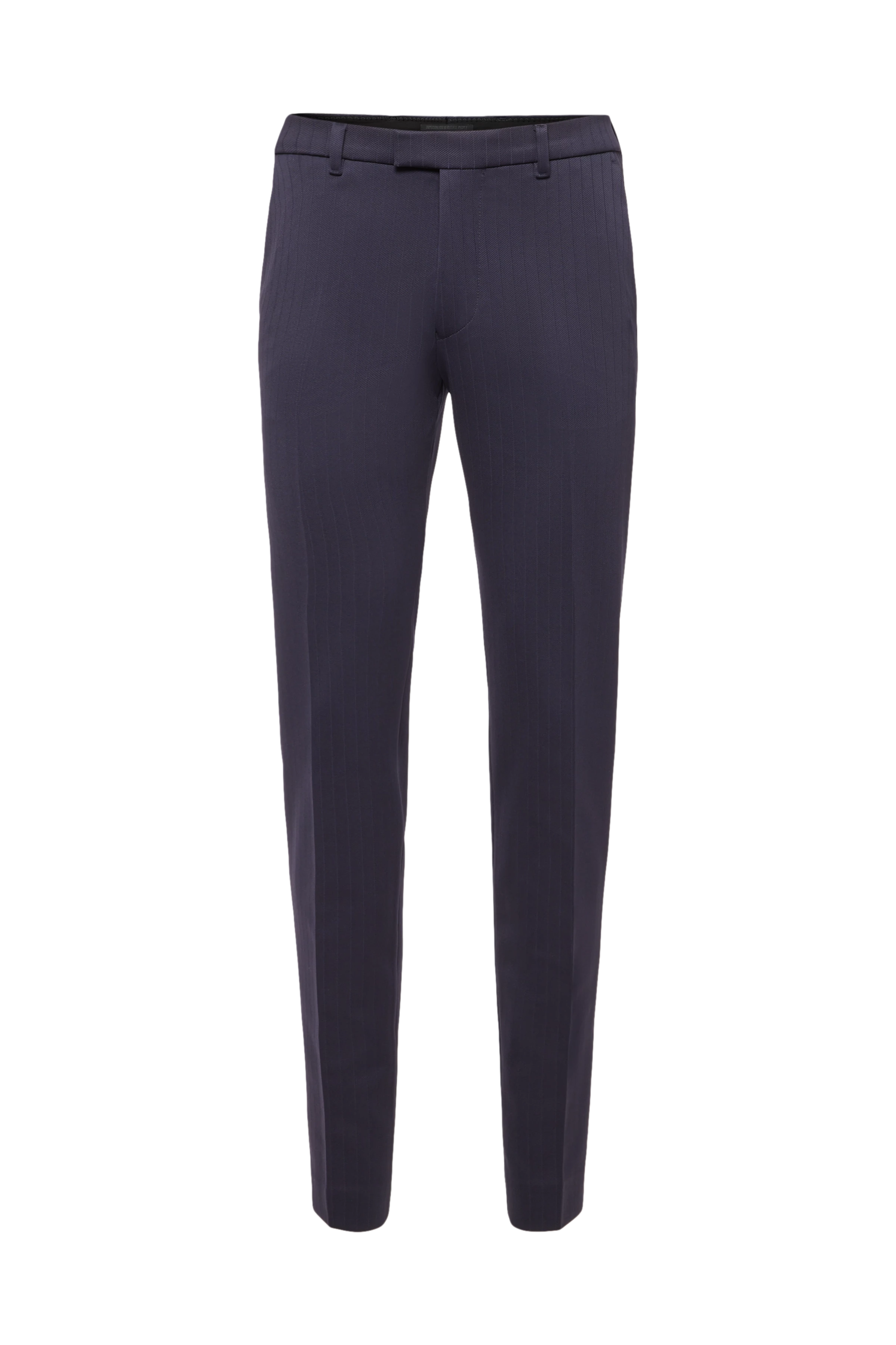 P-IRVING - Skinny fit suit in striped jersey - men - blue - Freisteller Detailansicht