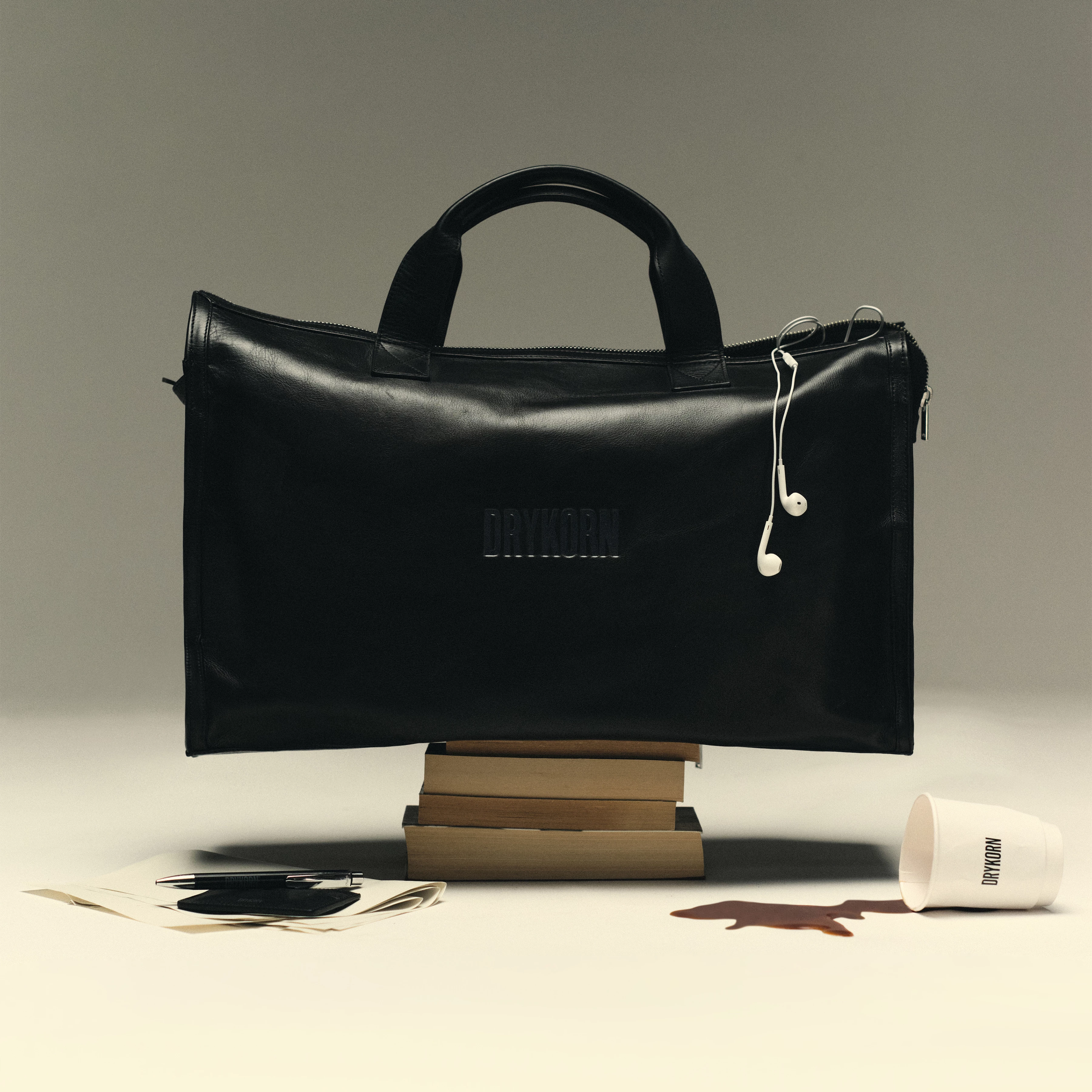 JOREL - Leather bag - unisex - black