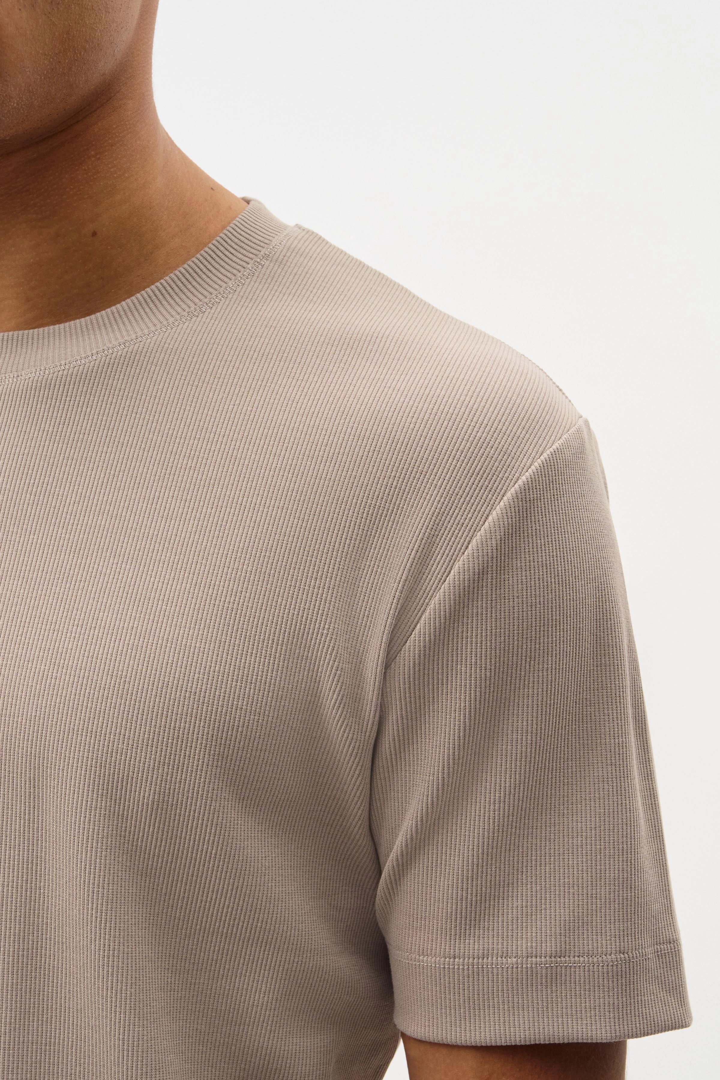 RAPHAEL - T-shirt in cotton - men - brown - Seitenansicht