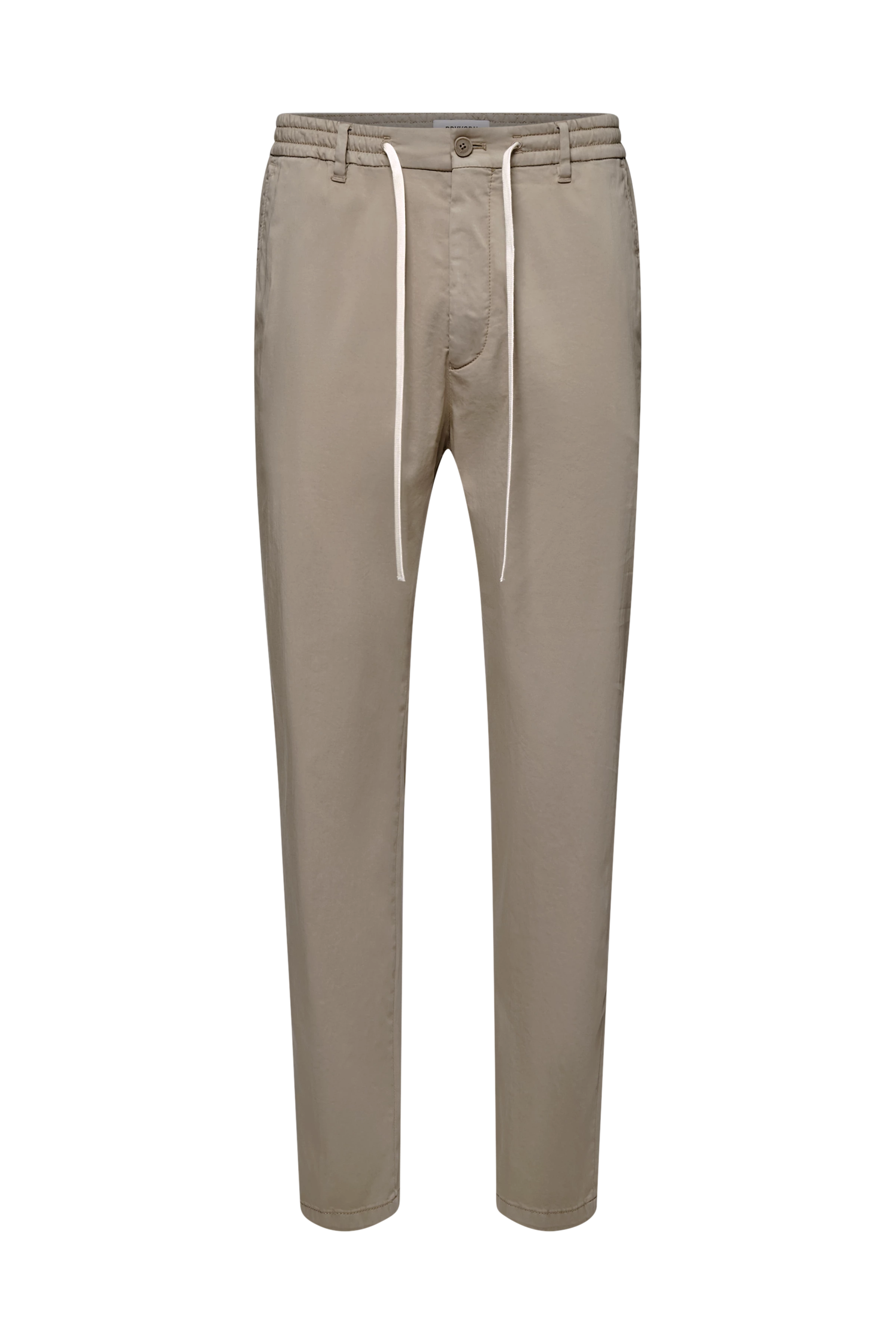 DEGER - Joggers with drawstring waist in satin - men - brown - Freisteller Frontansicht